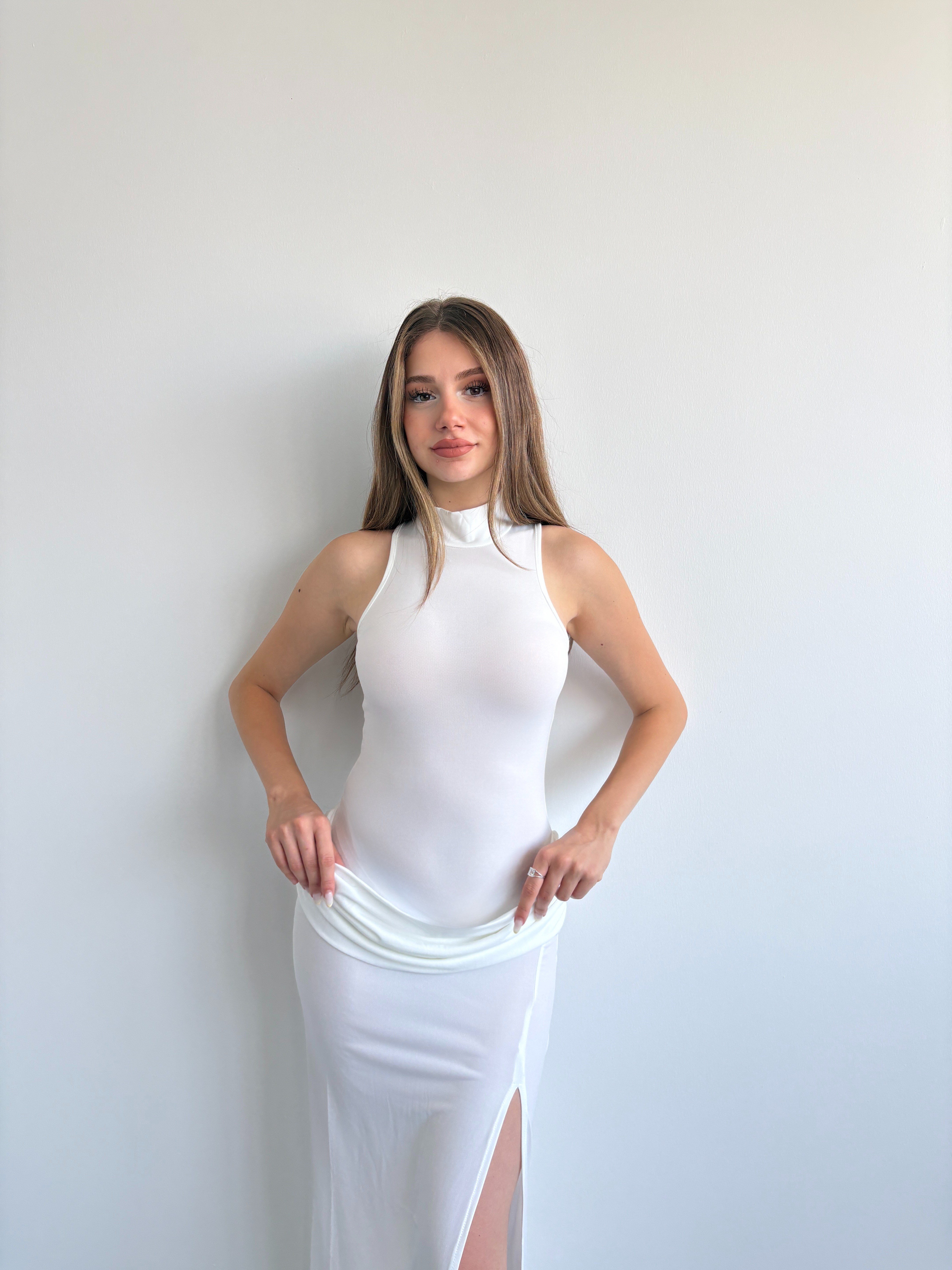 Bel Detay Balıkcı Elbise