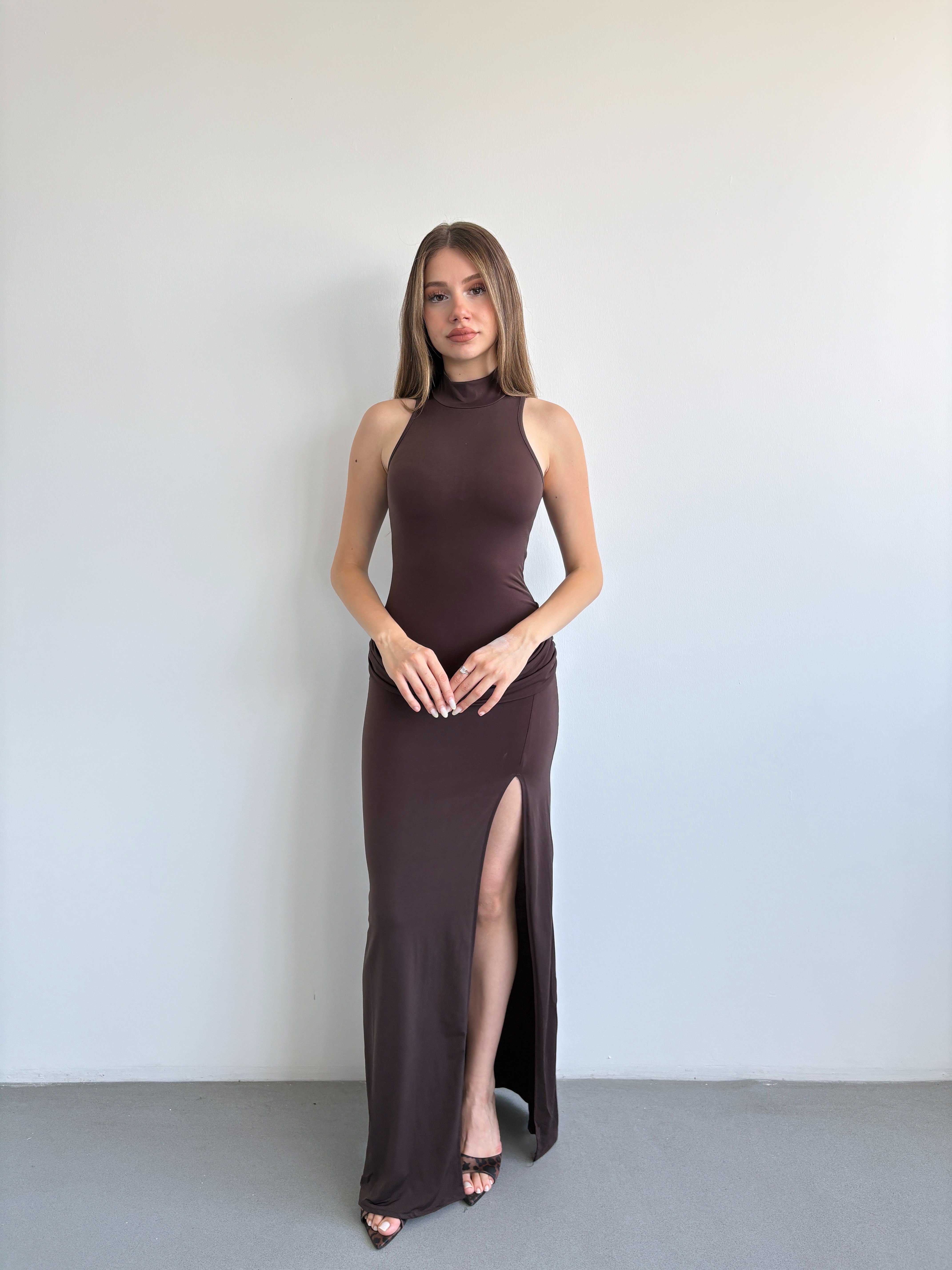Bel Detay Balıkcı Elbise