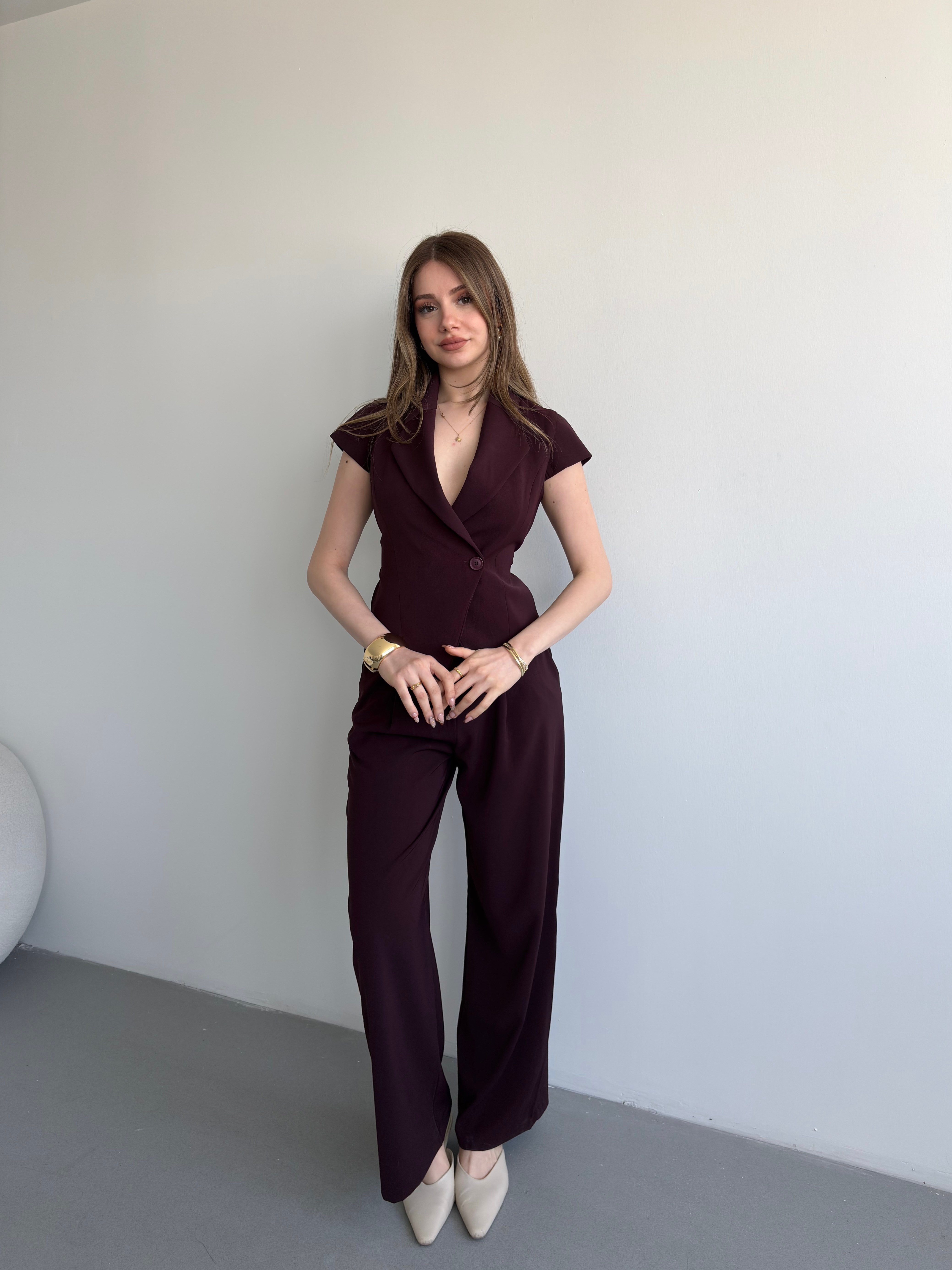 Belden Bağlamlı Yelek Takım