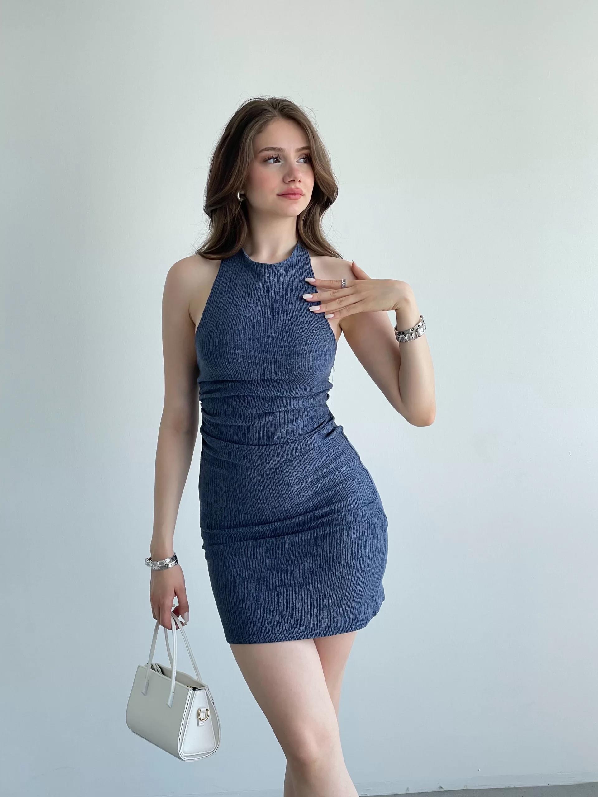 Bürümcük Mini Halter Elbise