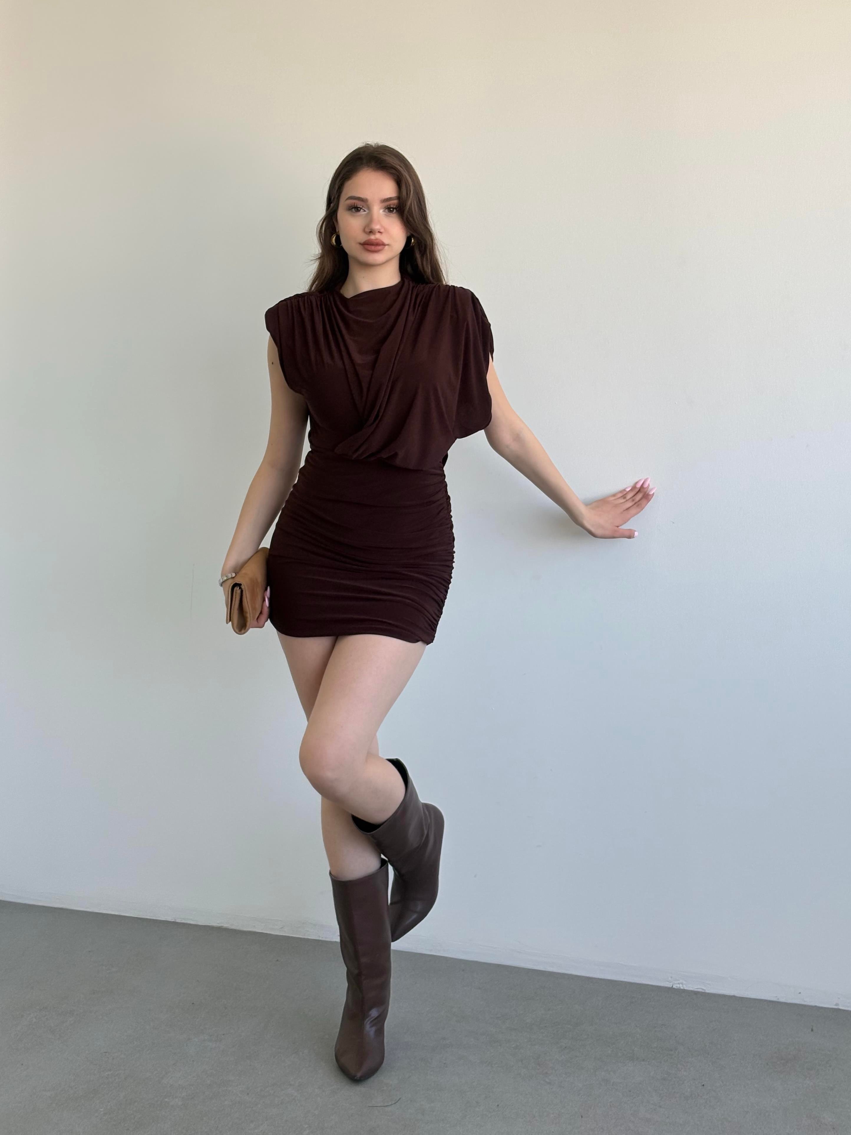 Büzgülü Vatka Elbise 