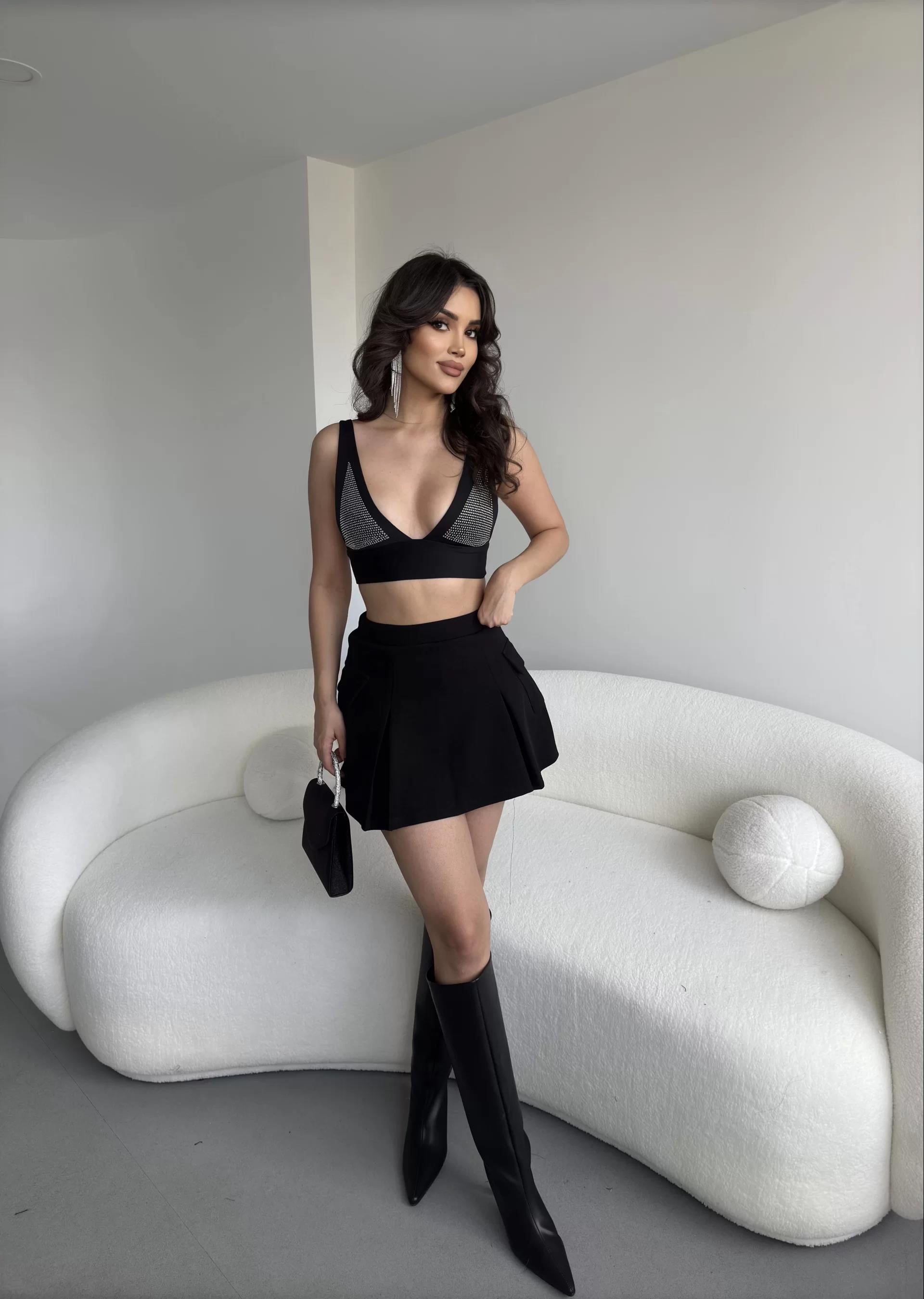 Cepli Şort Etek