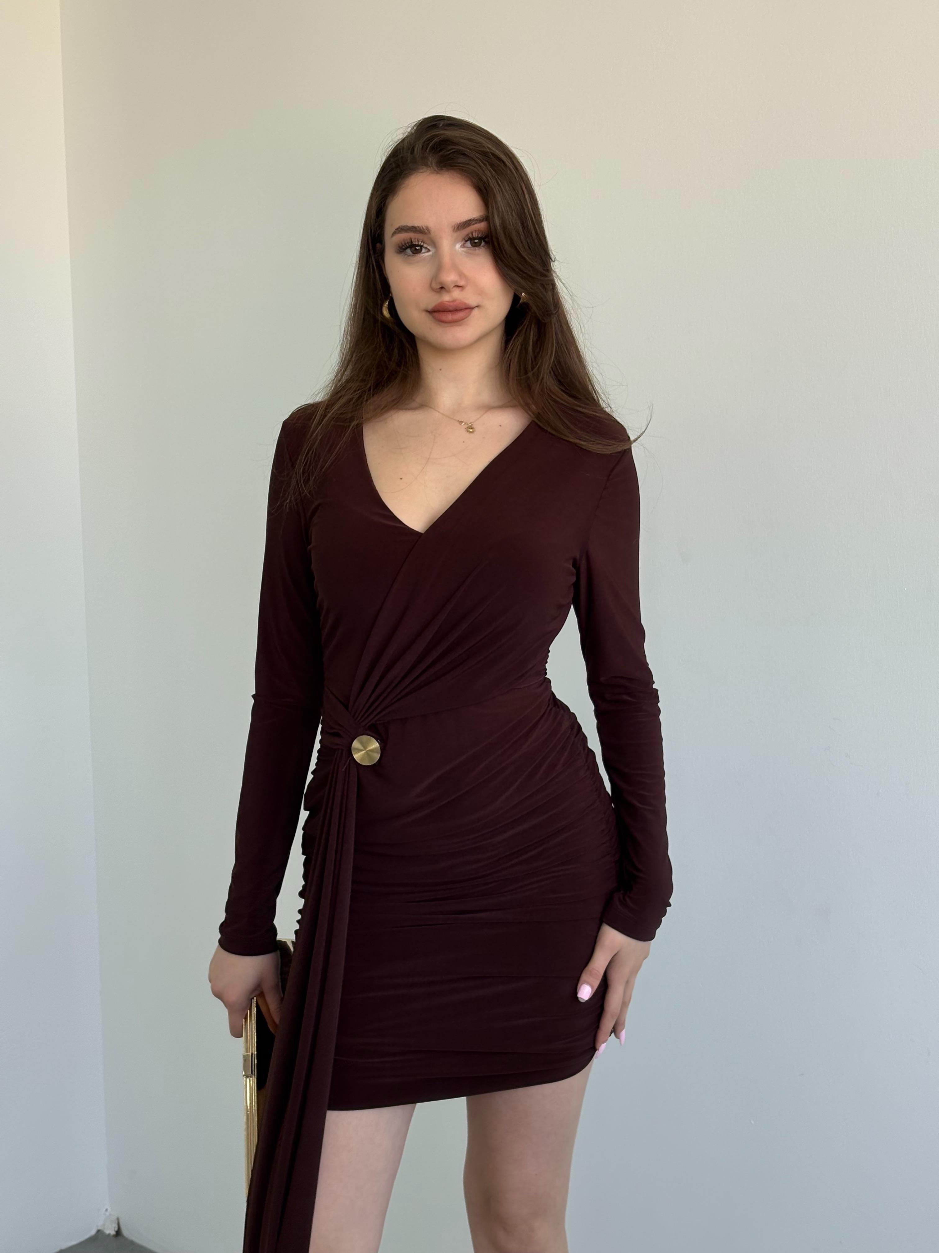 Çift Kat Sandy Premium Elbise 