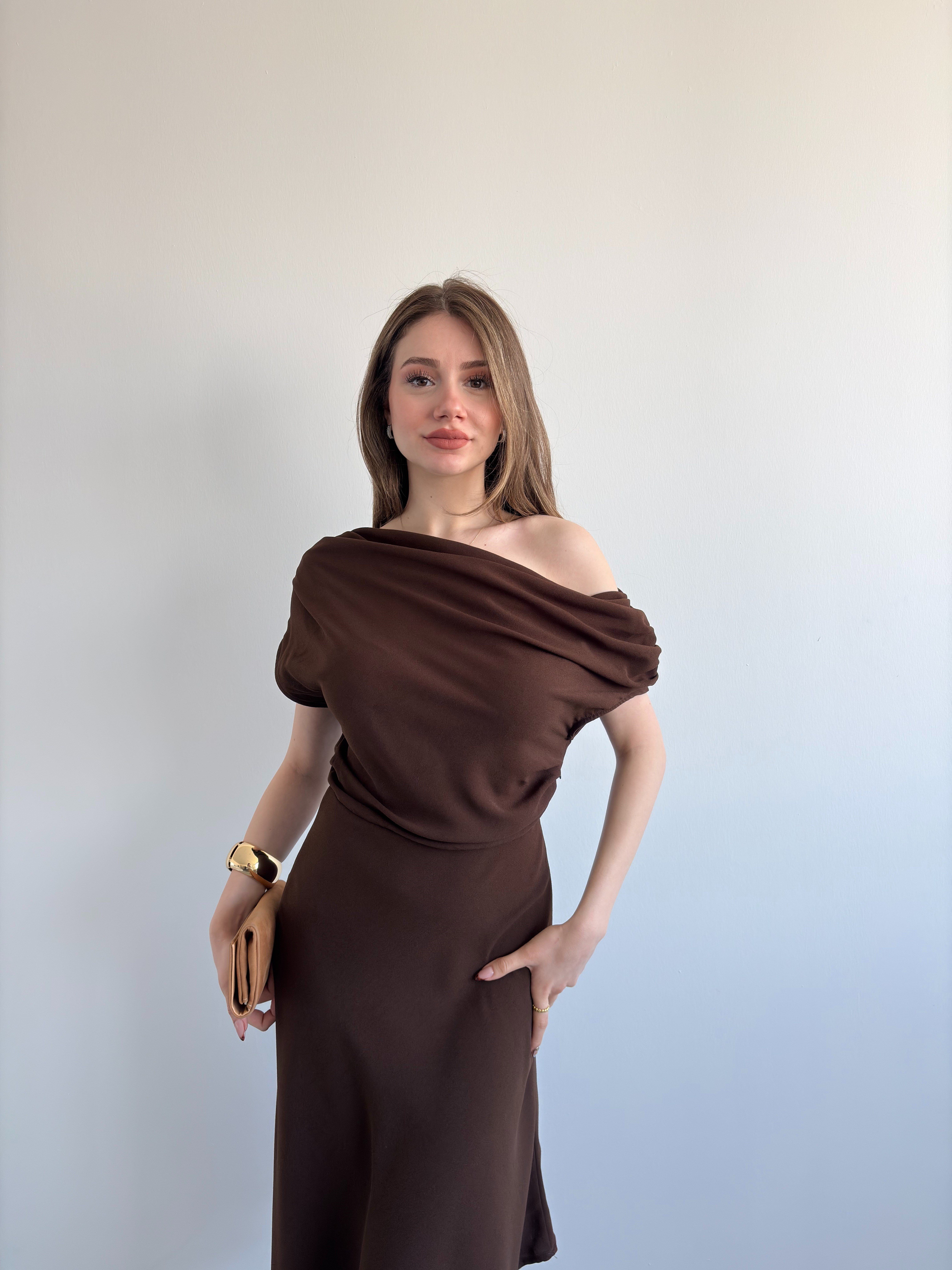 Crep Muadil Premium Elbise