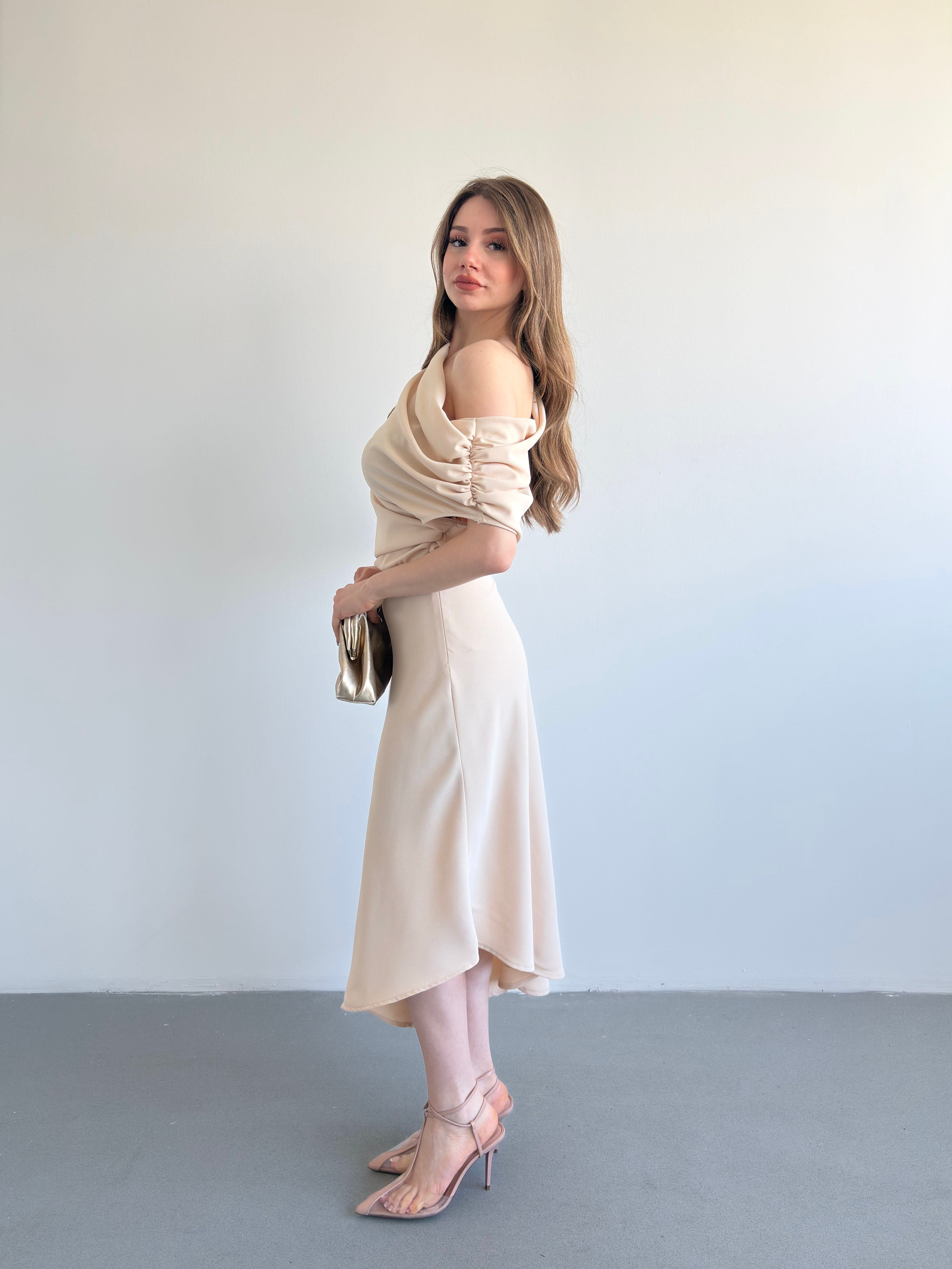 Crep Muadil Premium Elbise