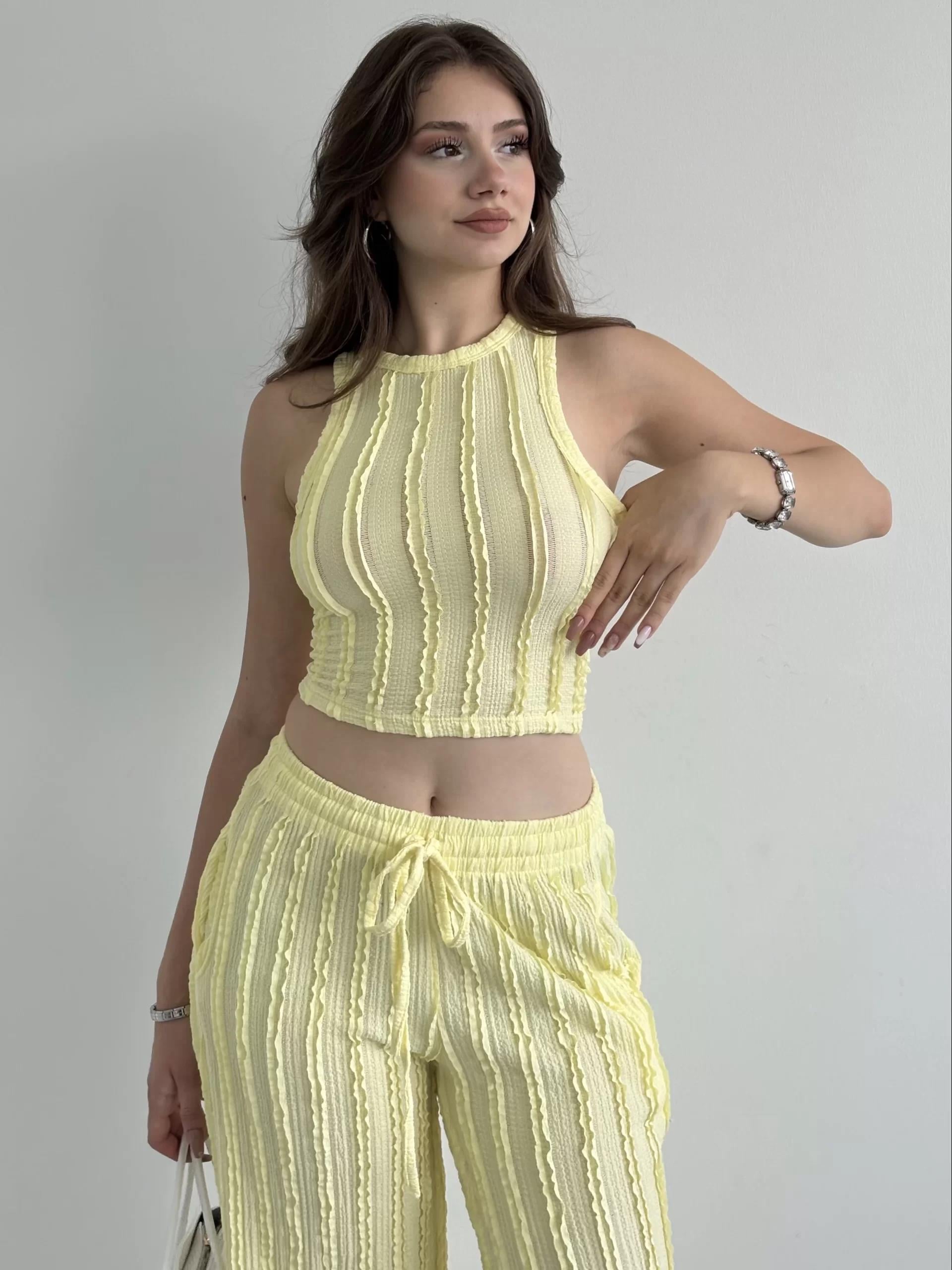 Crop Dikişli Takım
