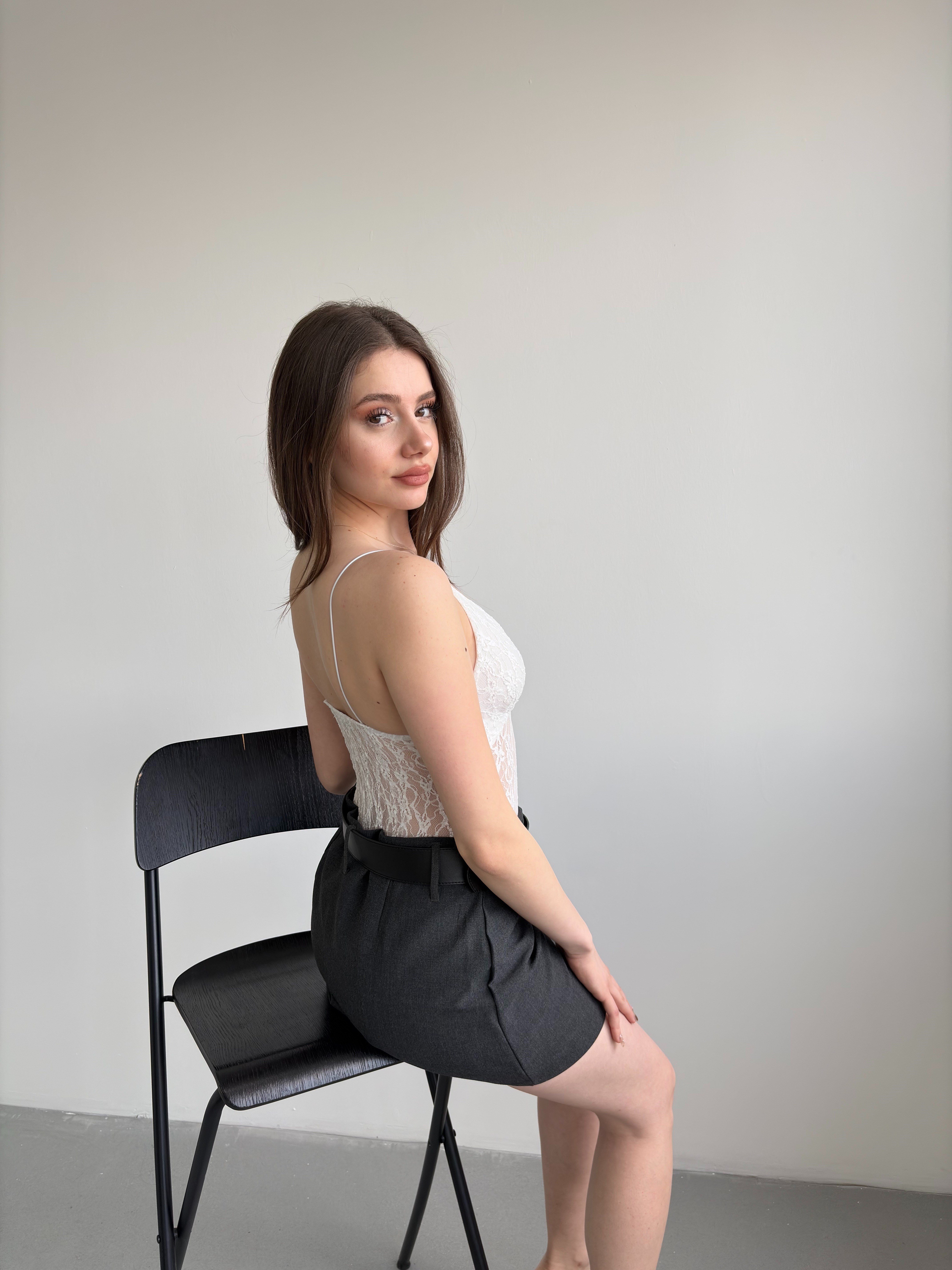 Dantel Askılı Bodysuit