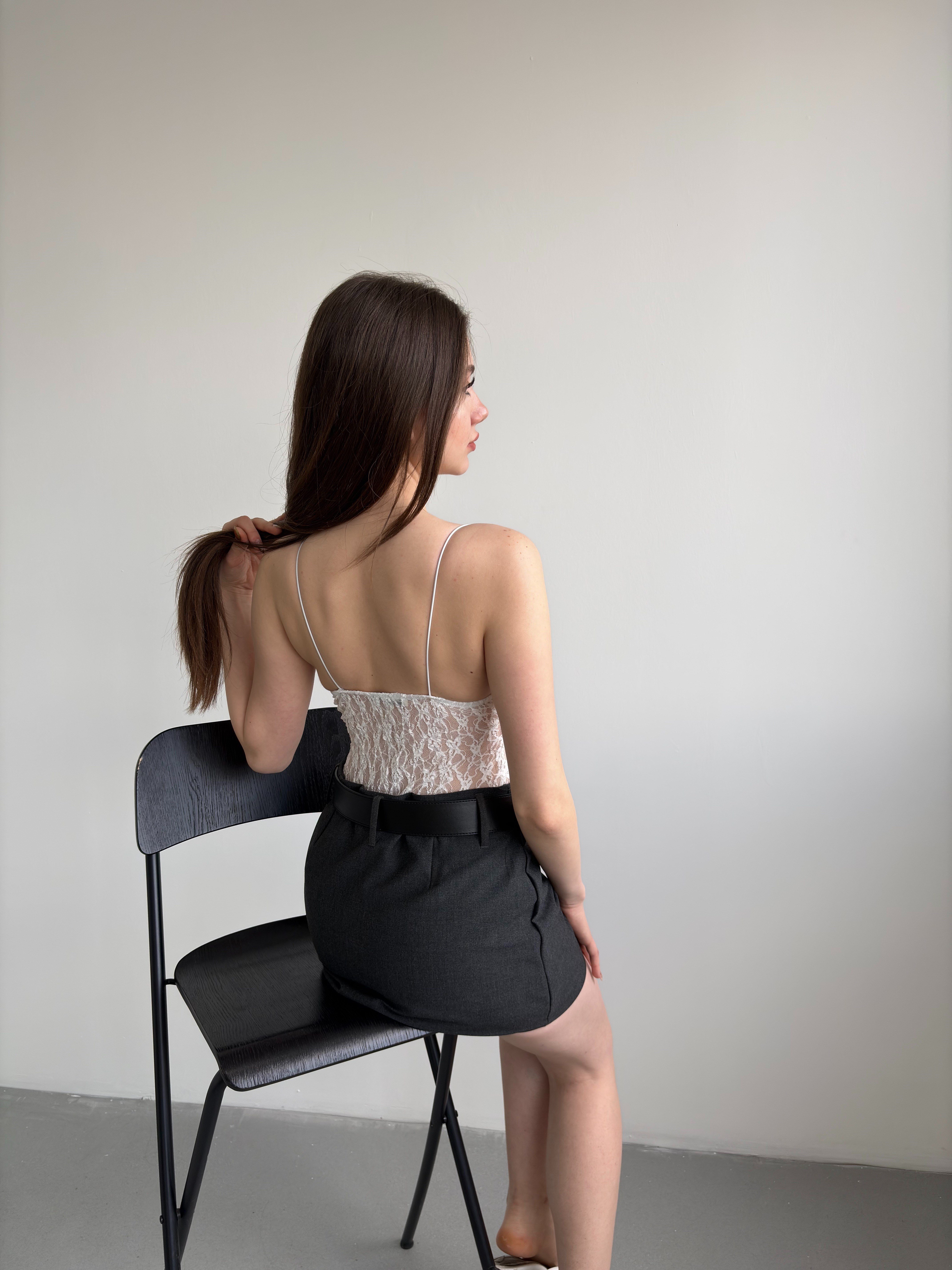 Dantel Askılı Bodysuit