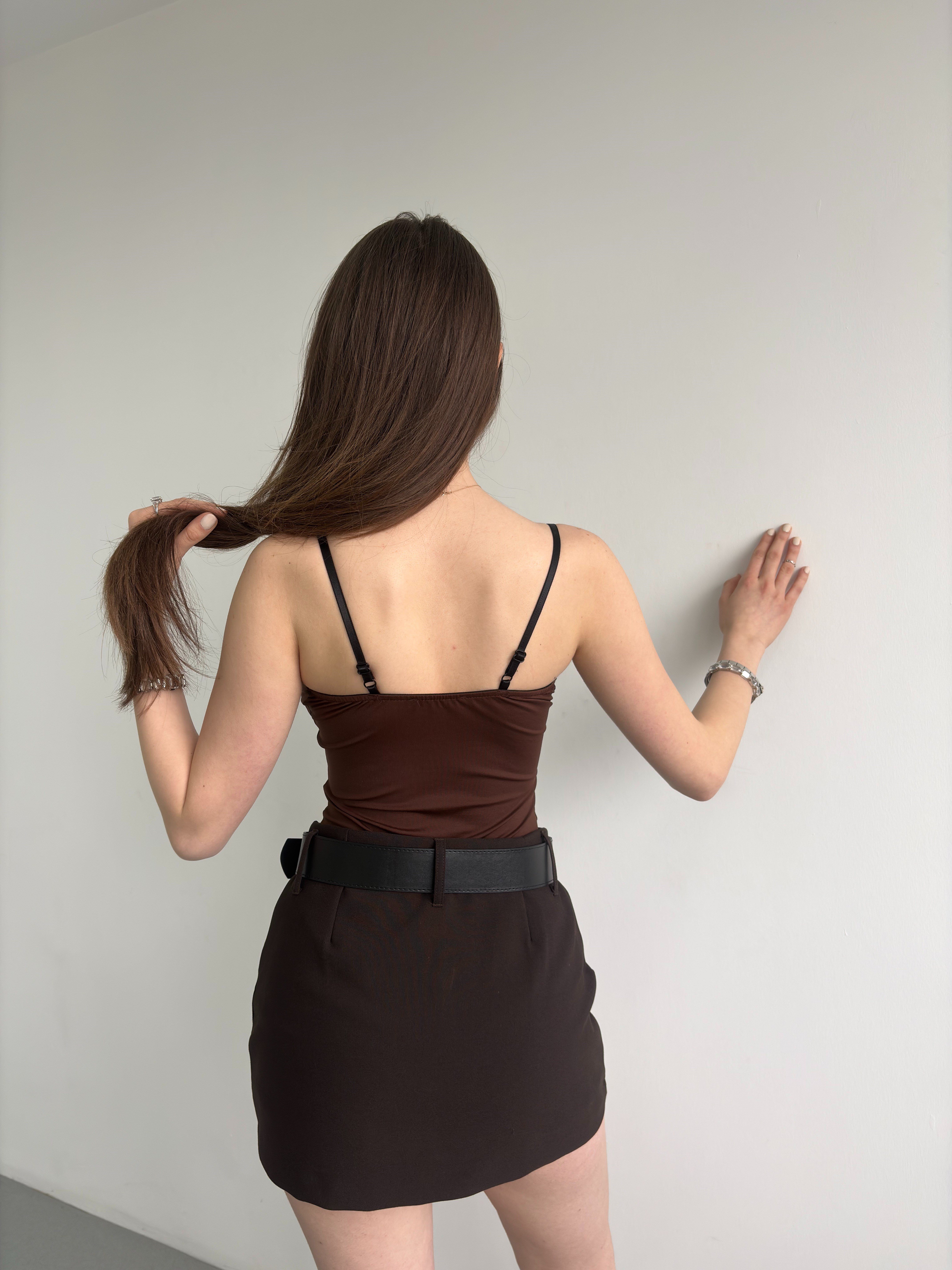Dantel Detay Askılı Bodysuit