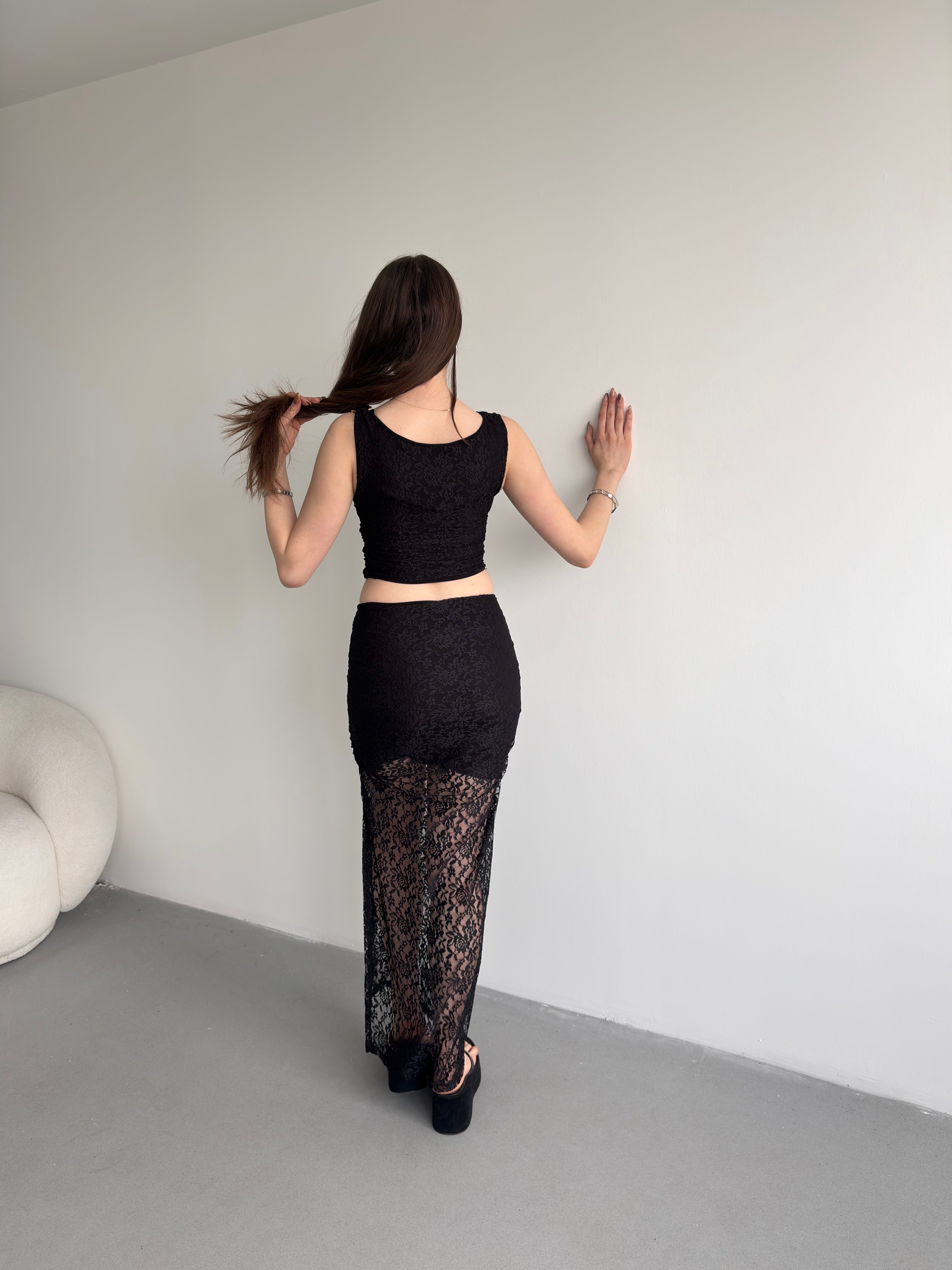 Dantel Etekli Takım