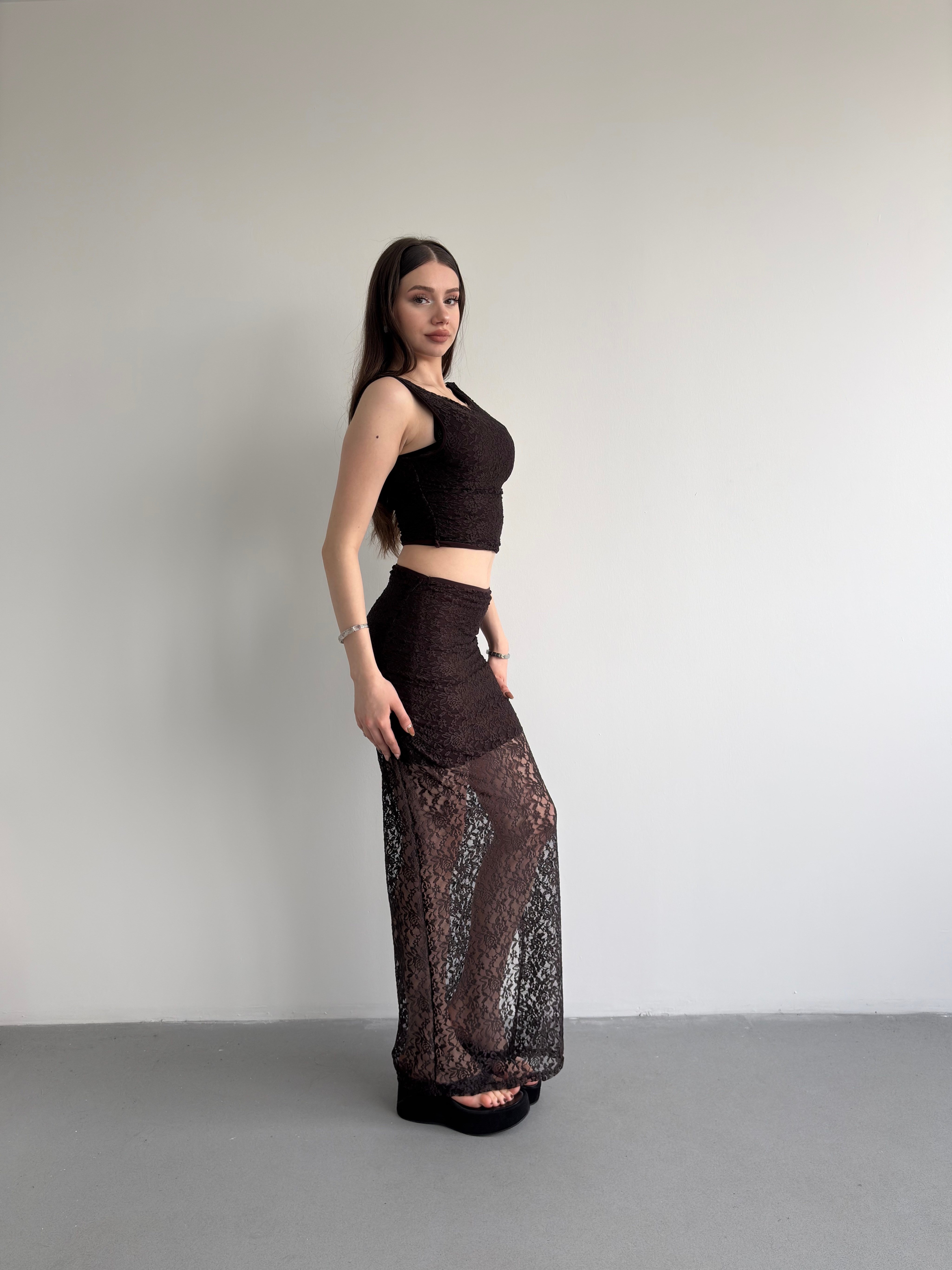 Dantel Etekli Takım