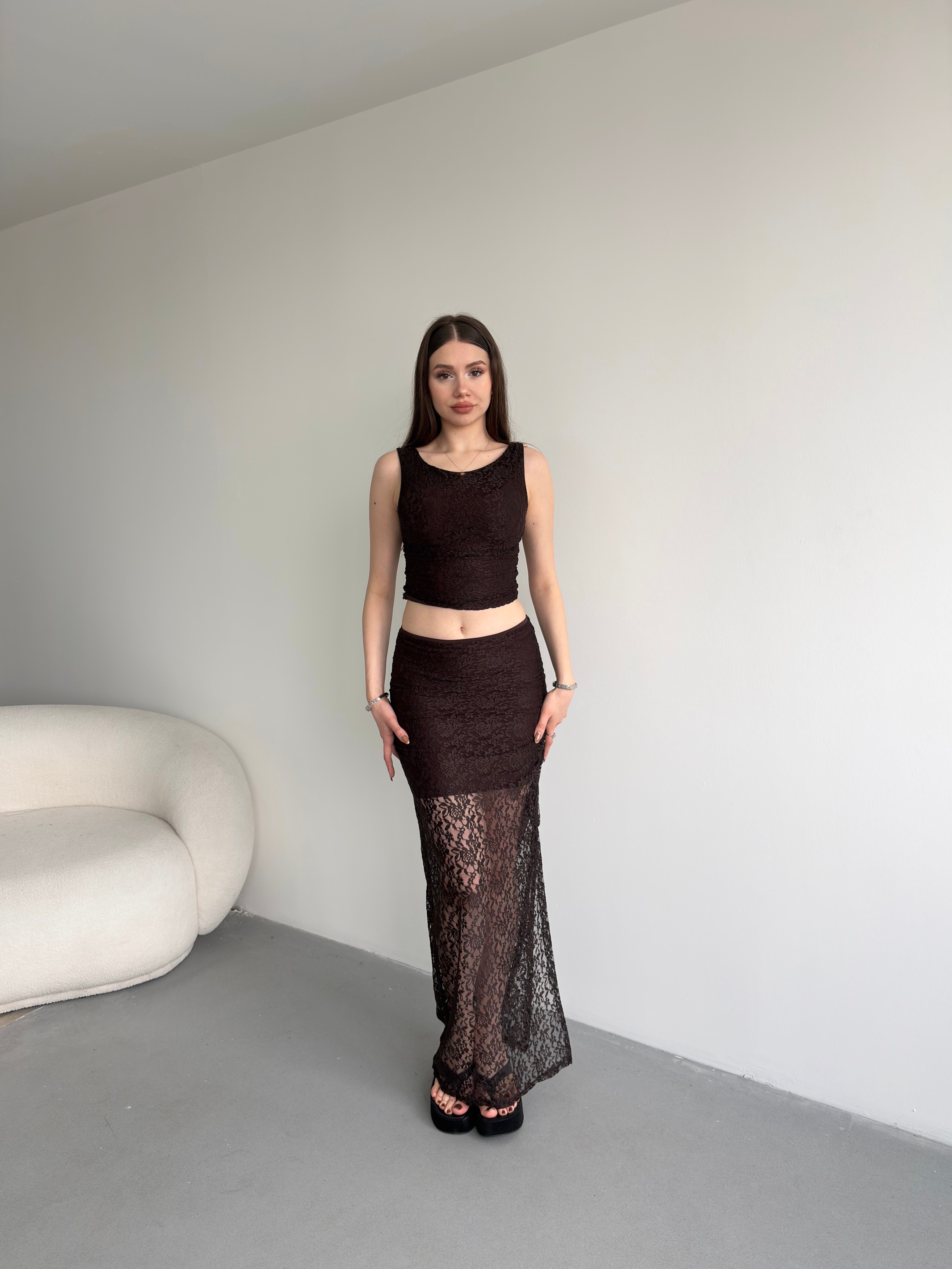 Dantel Etekli Takım