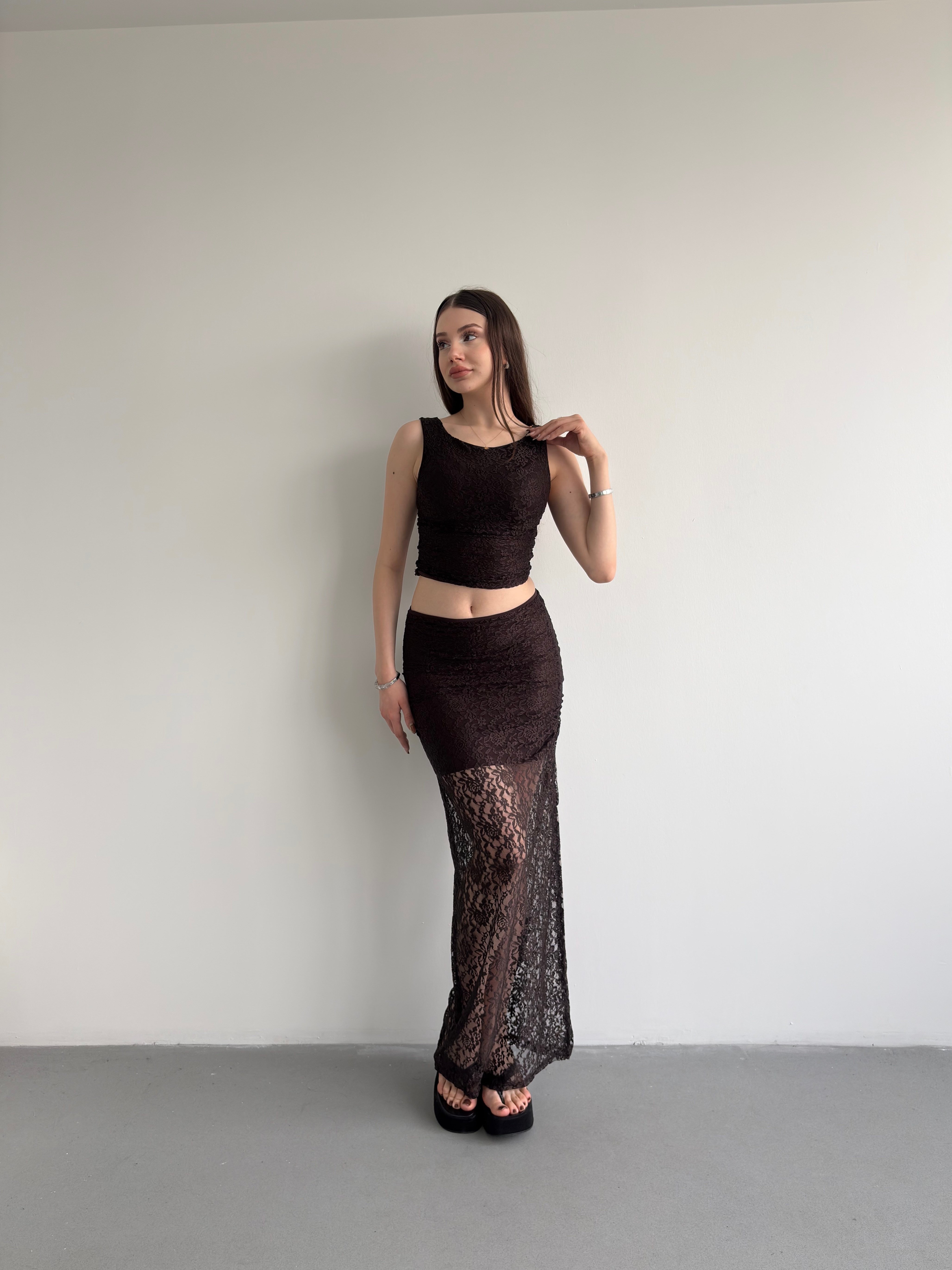 Dantel Etekli Takım