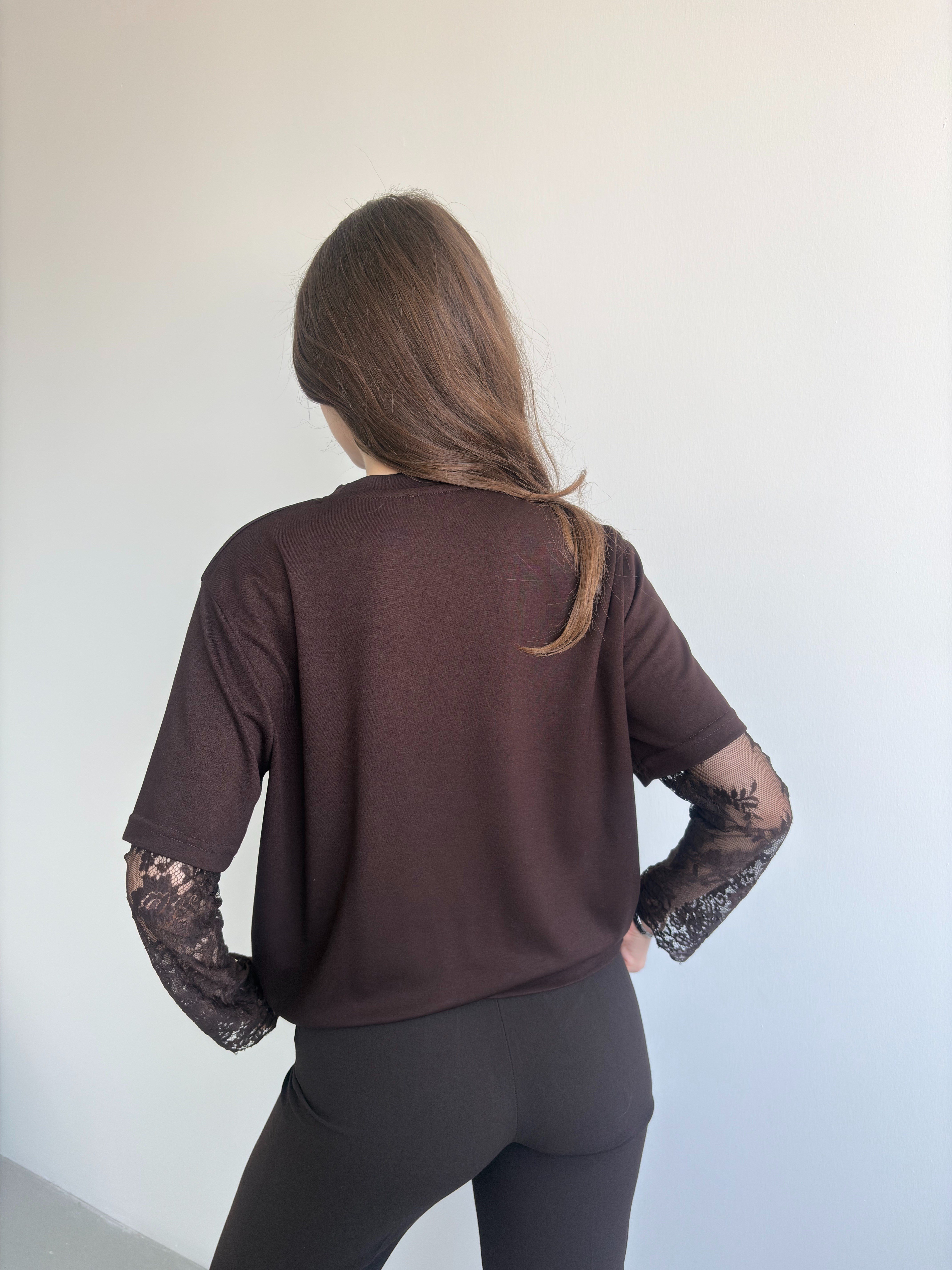 Dantel Kol Basic Tshirt
