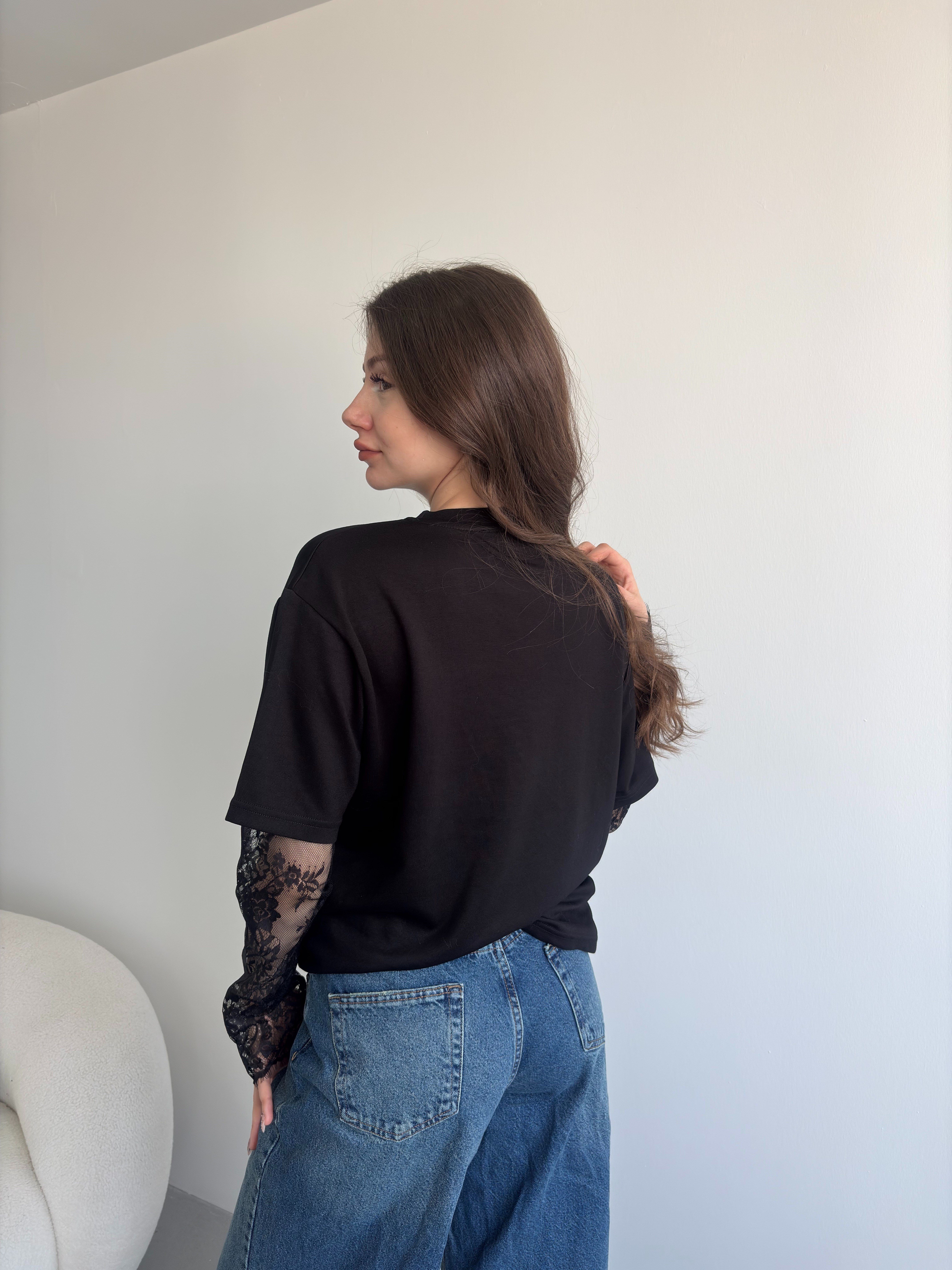 Dantel Kol Basic Tshirt