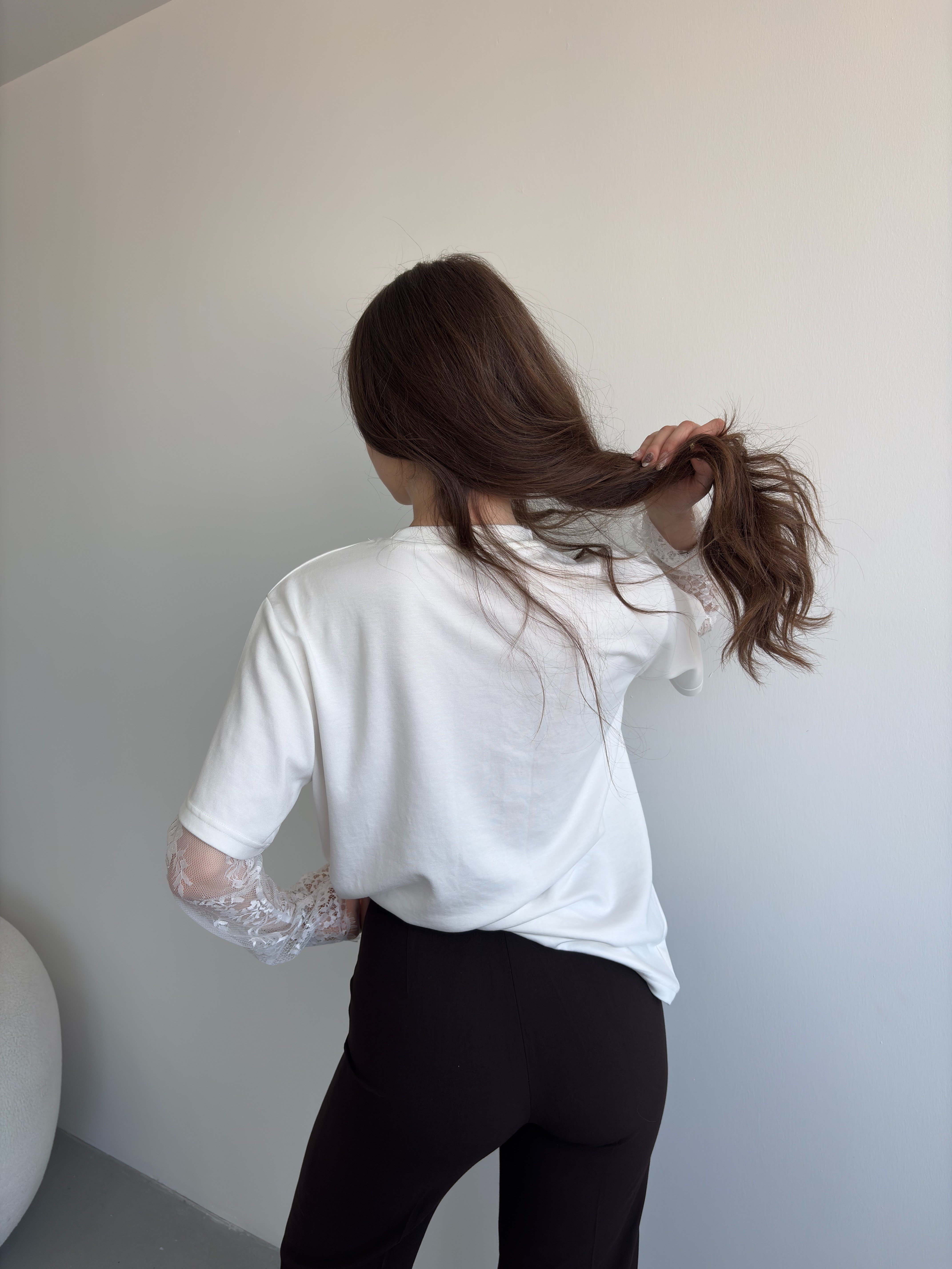 Dantel Kol Basic Tshirt