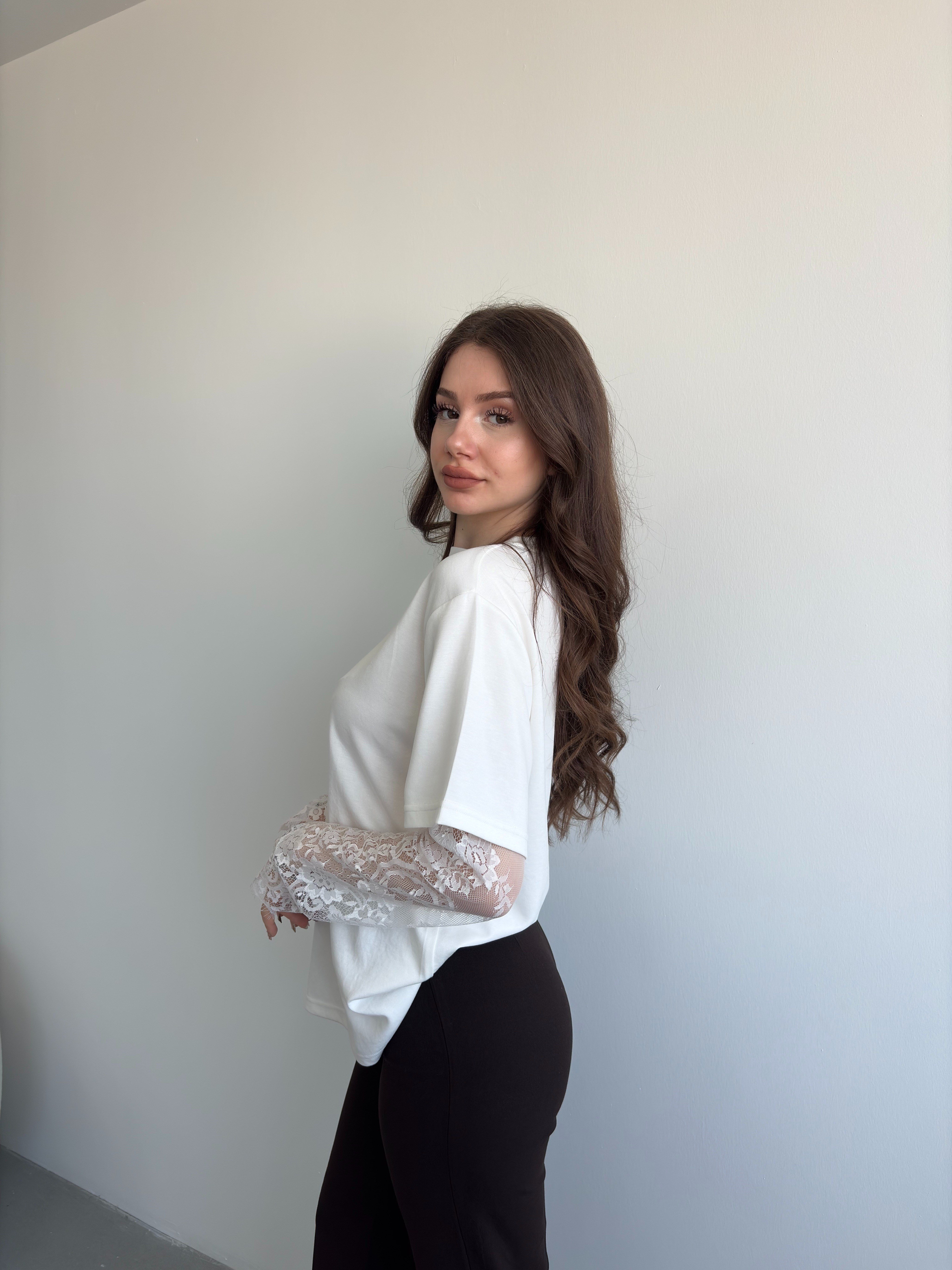 Dantel Kol Basic Tshirt