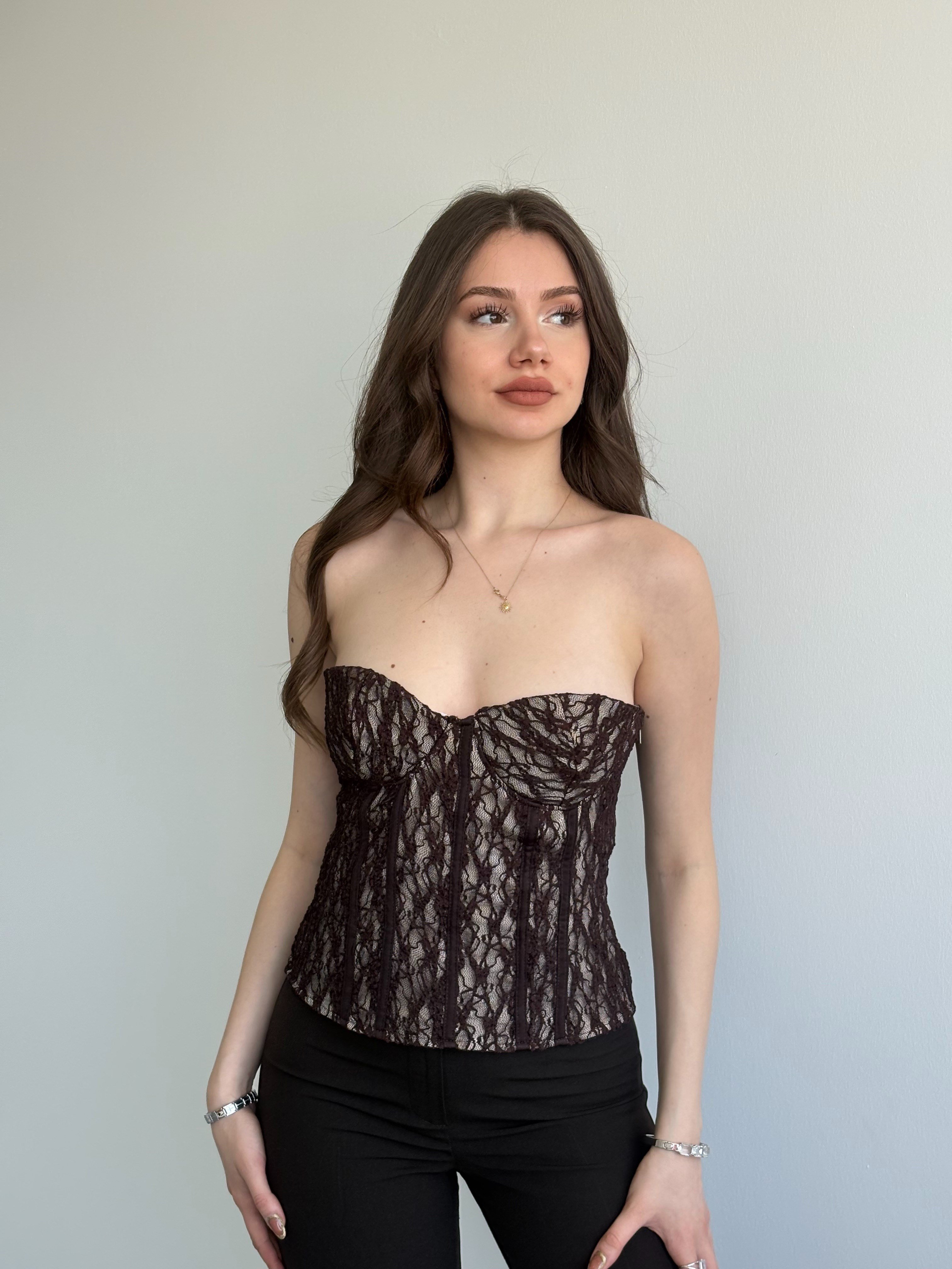 Dantel Korseli Büstiyer