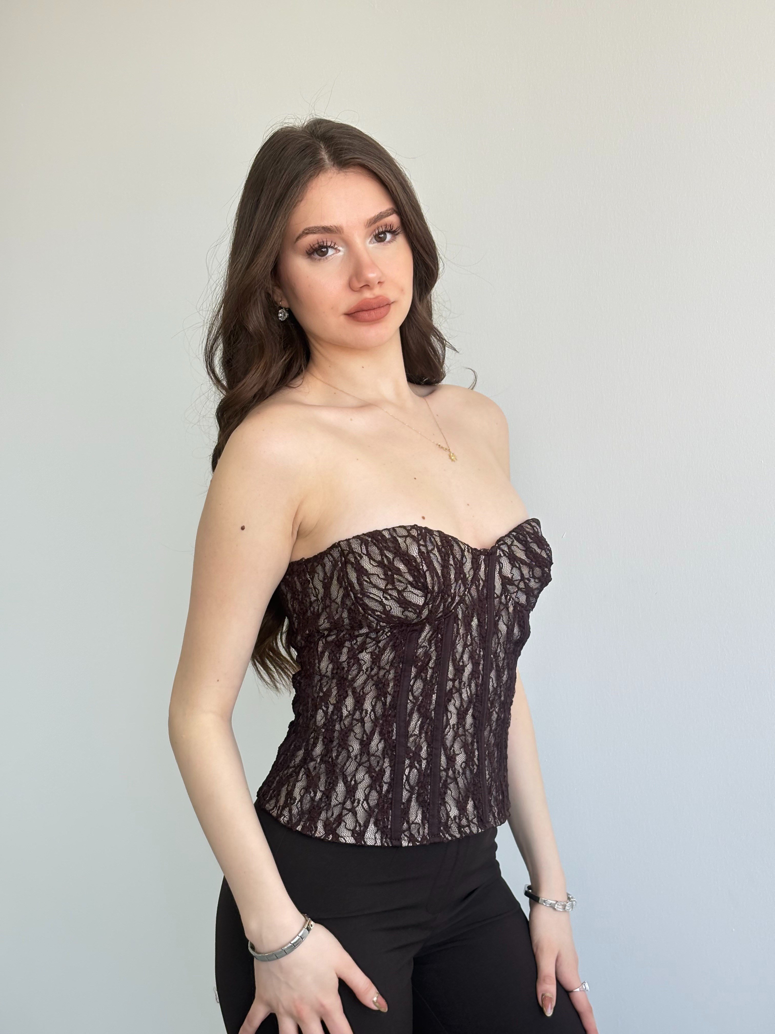 Dantel Korseli Büstiyer