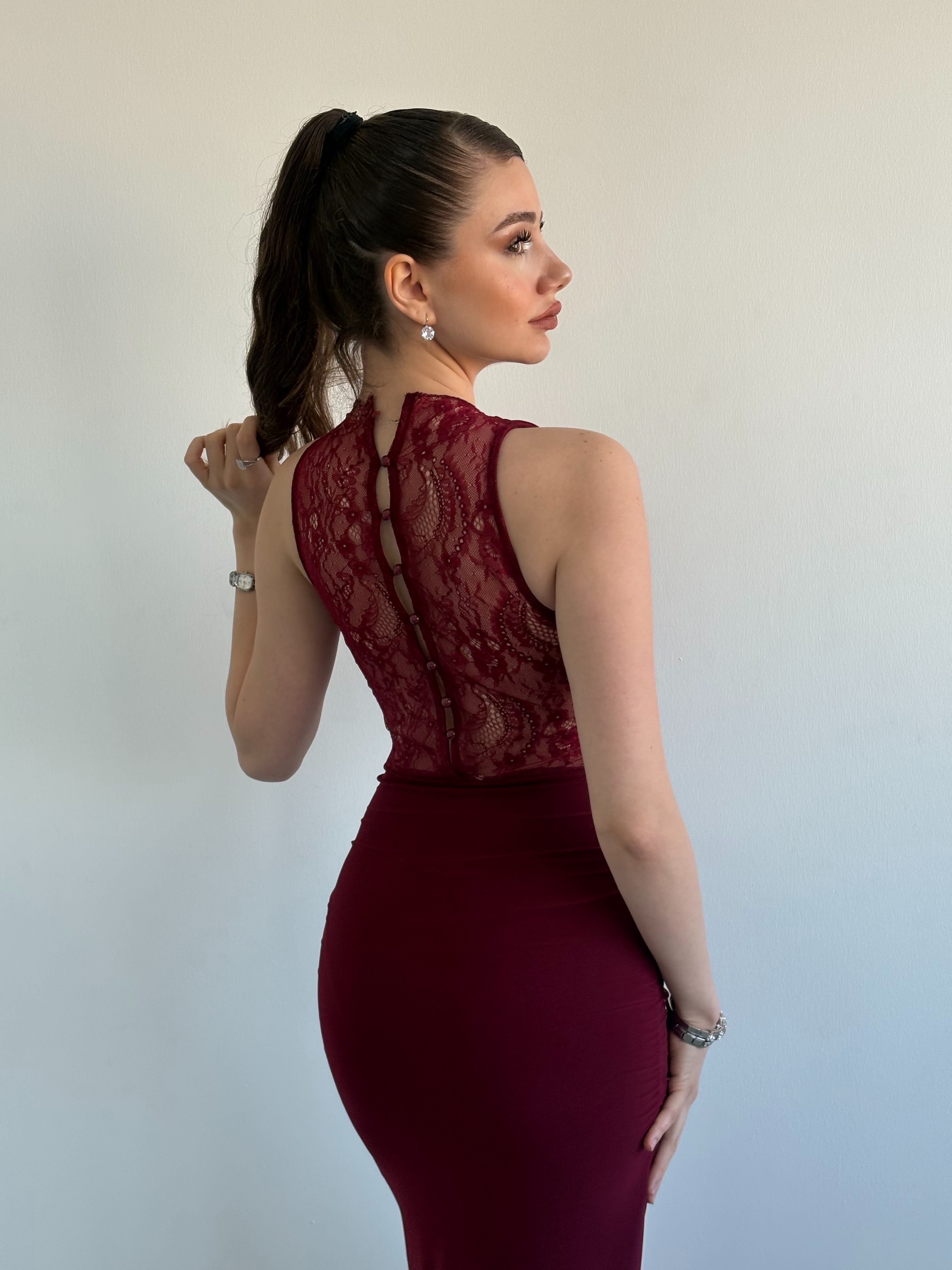 Dantel Sandy Elbise