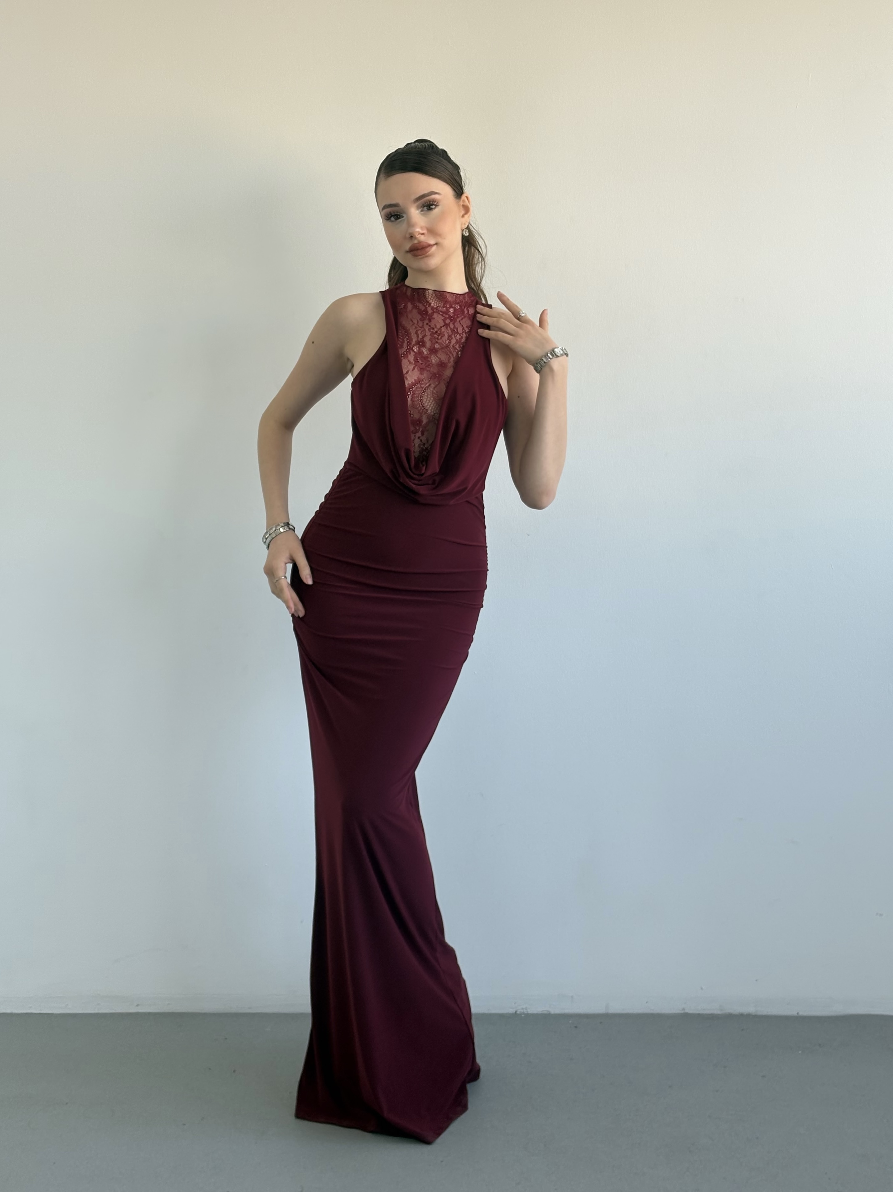 Dantel Sandy Elbise