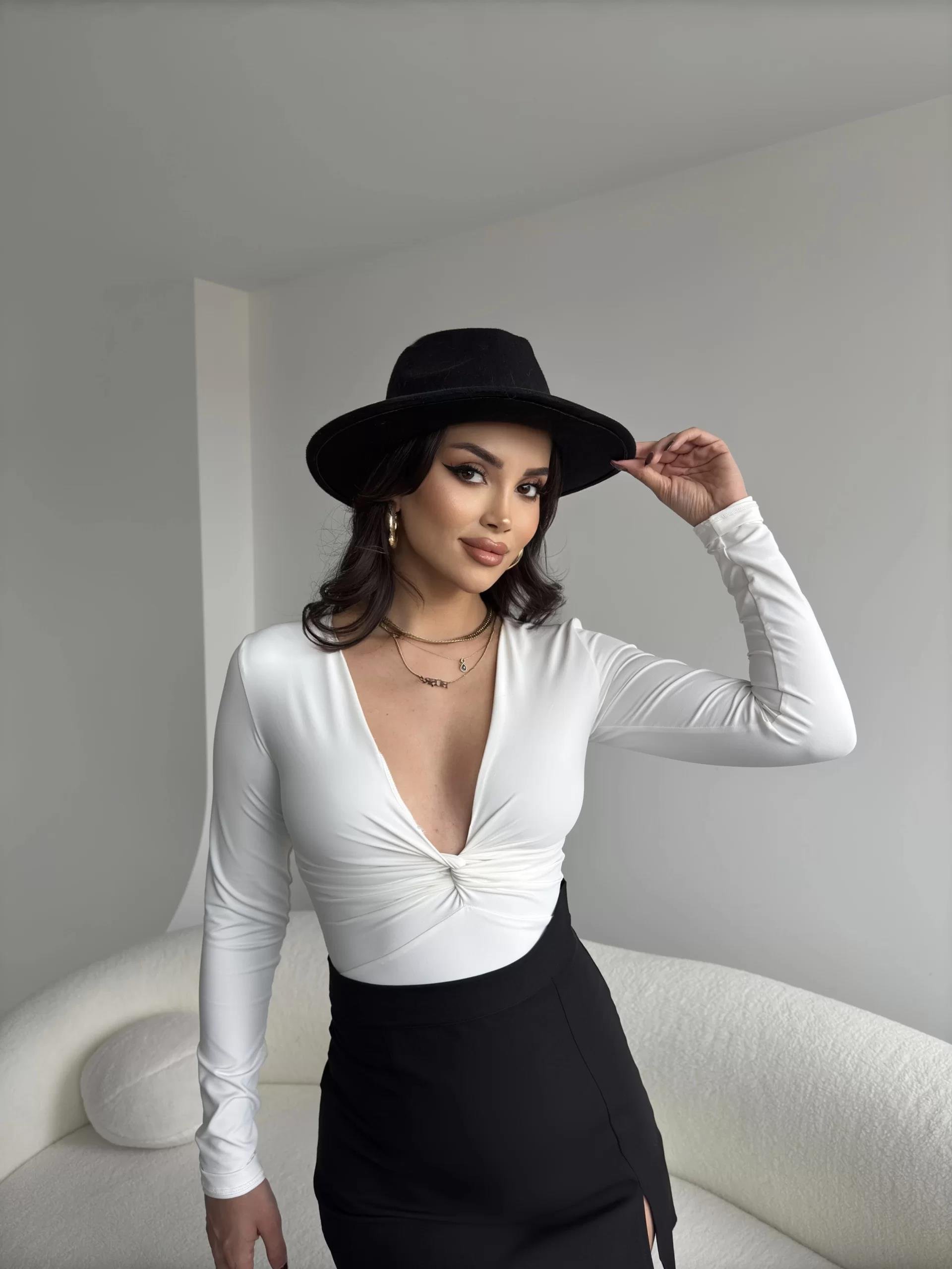 Düğüm Detay Poliamid Bodysuit