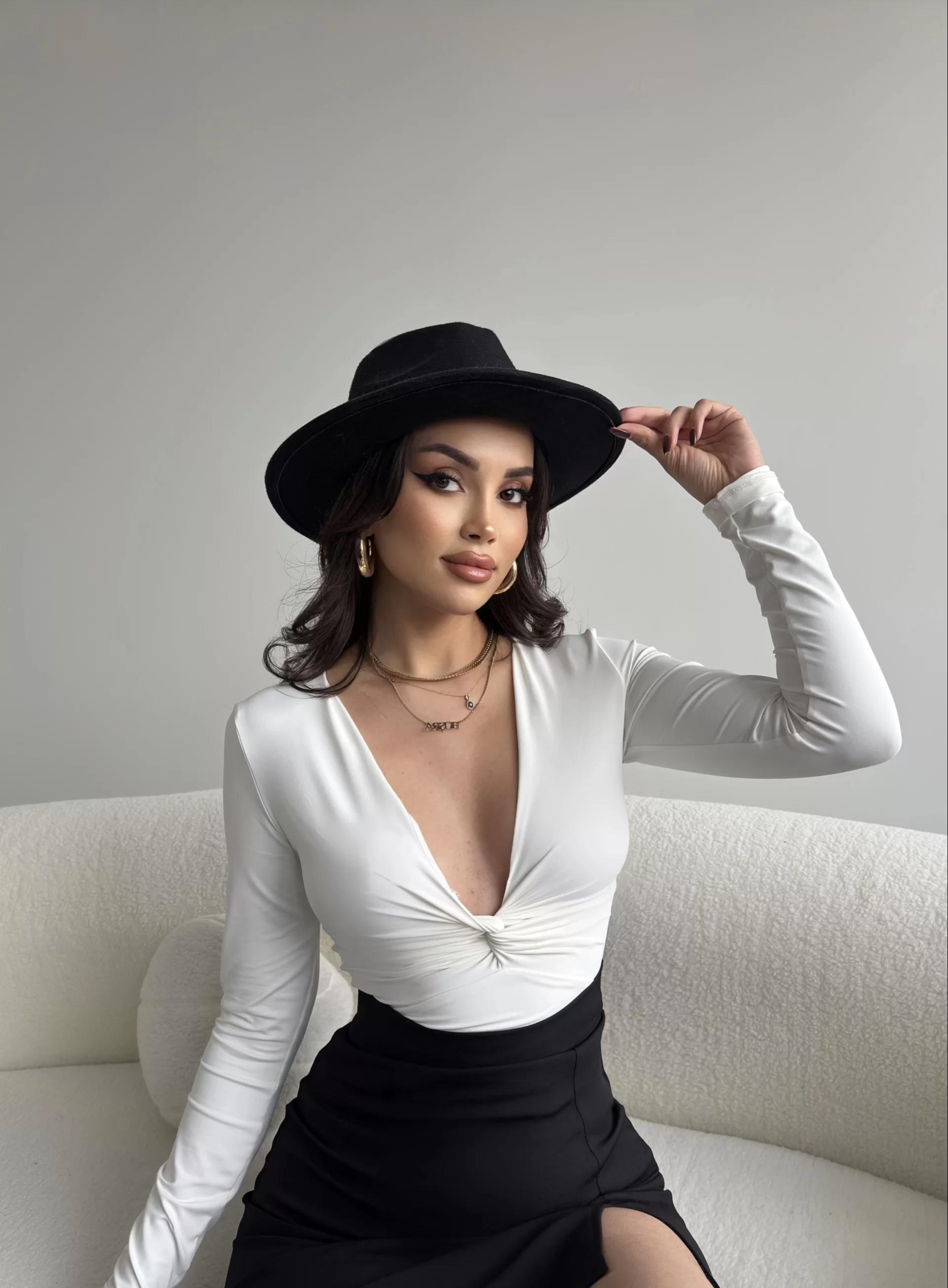 Düğüm Detay Poliamid Bodysuit