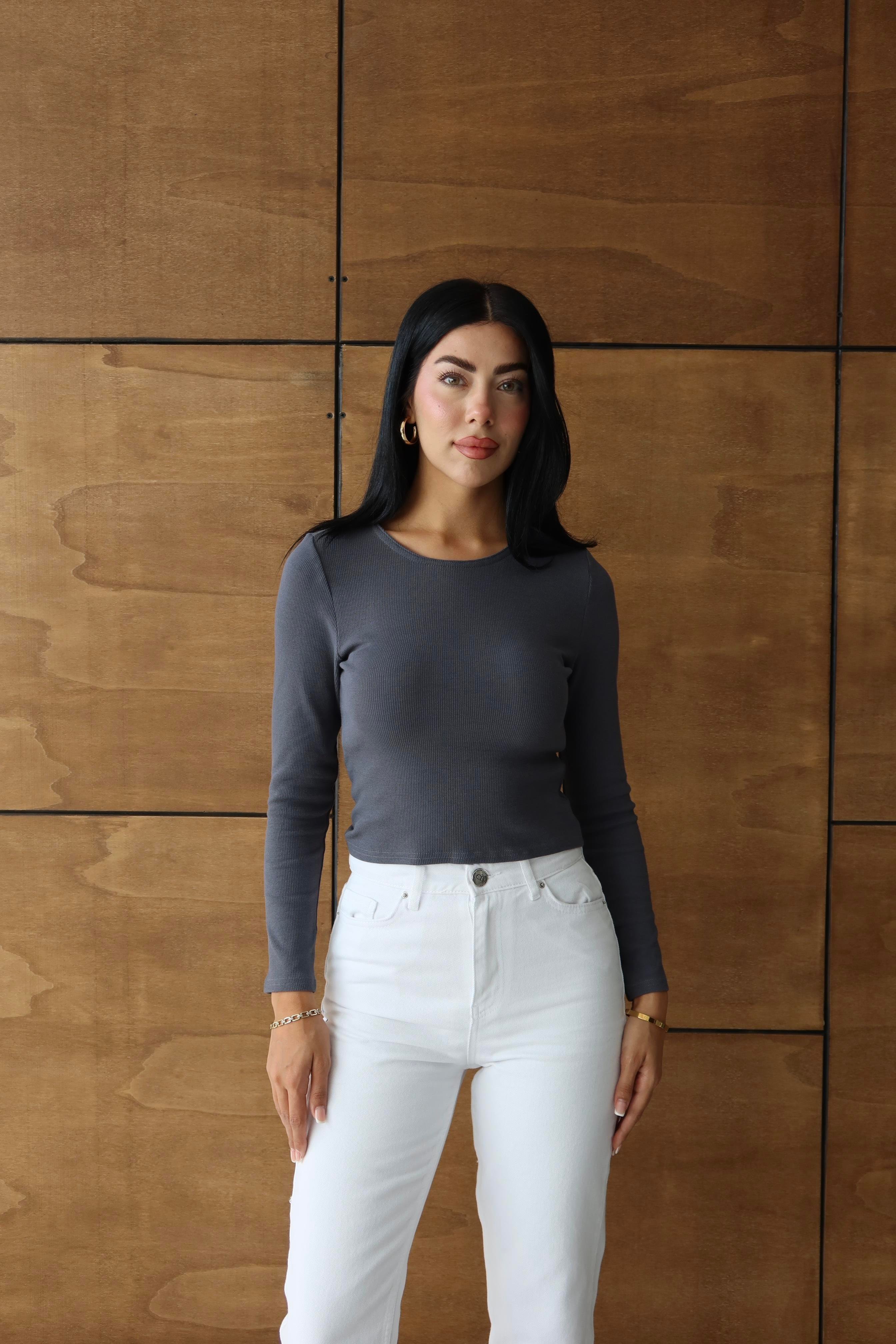 Fitilli Basic Crop Antrasit