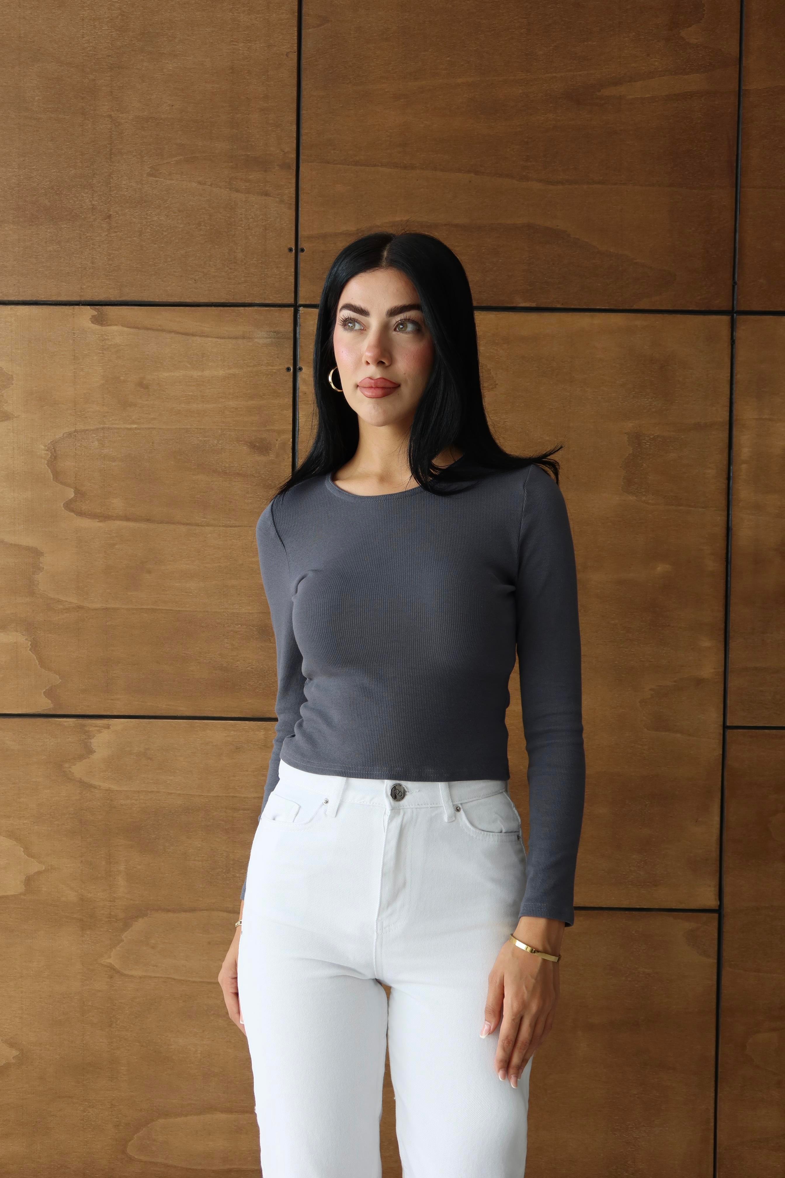 Fitilli Basic Crop Antrasit