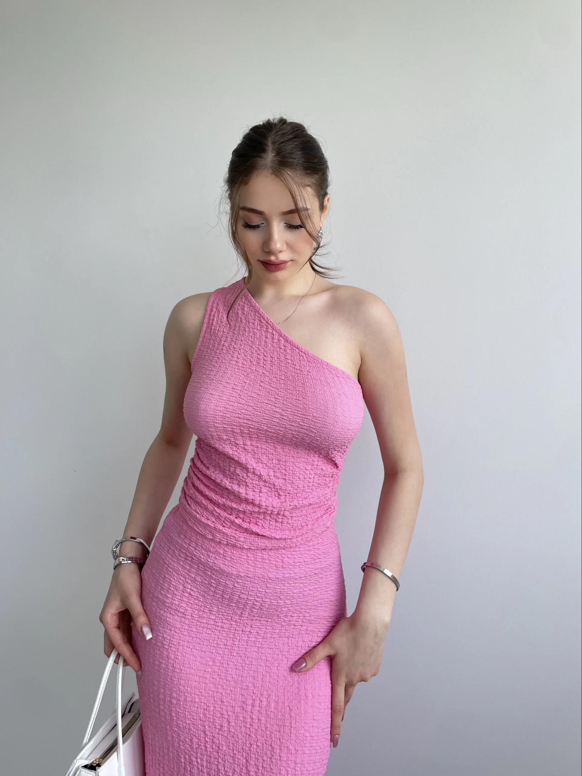 Gofre Etek Crop Takım