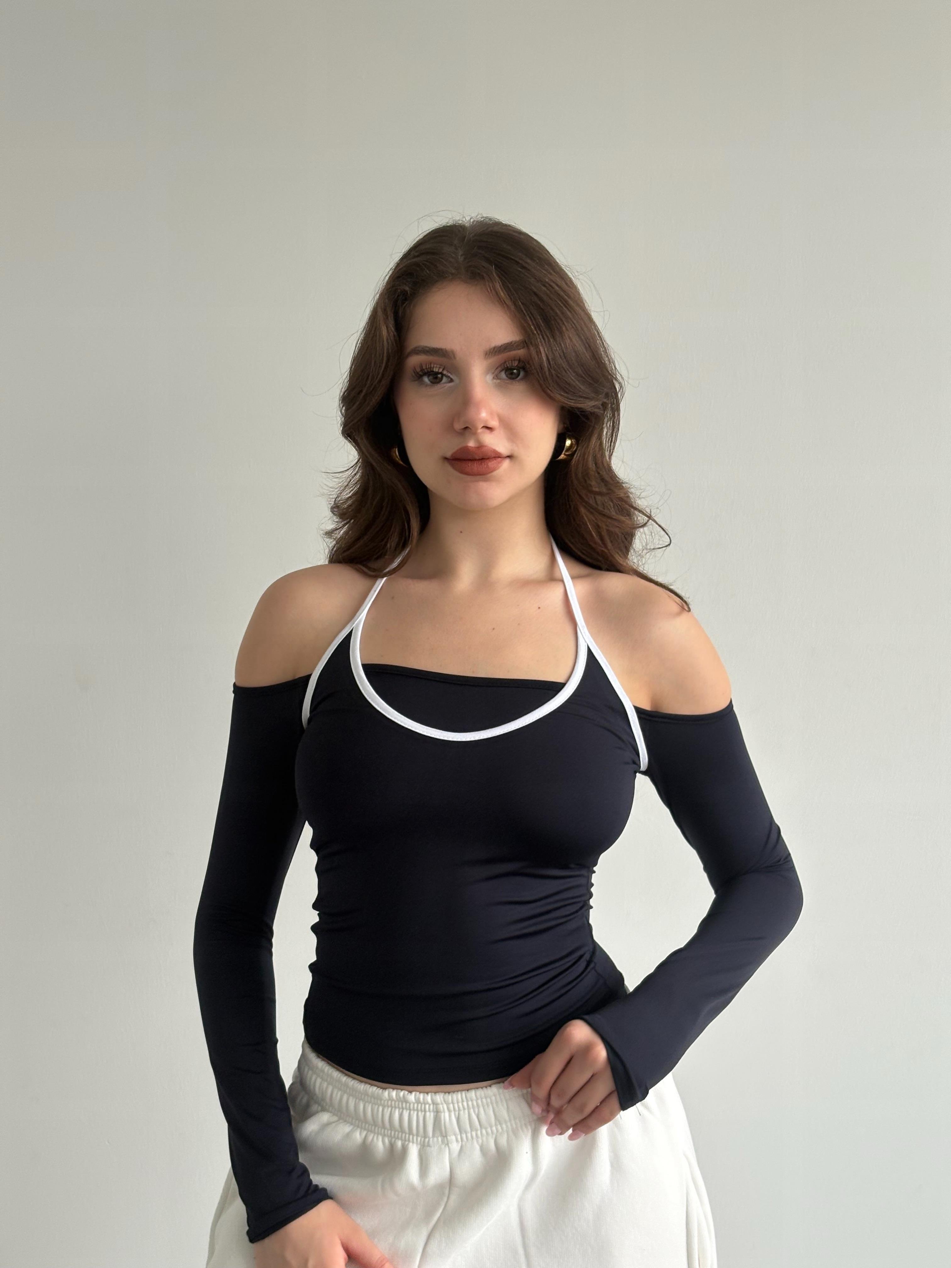 Halter Biyeli Crop