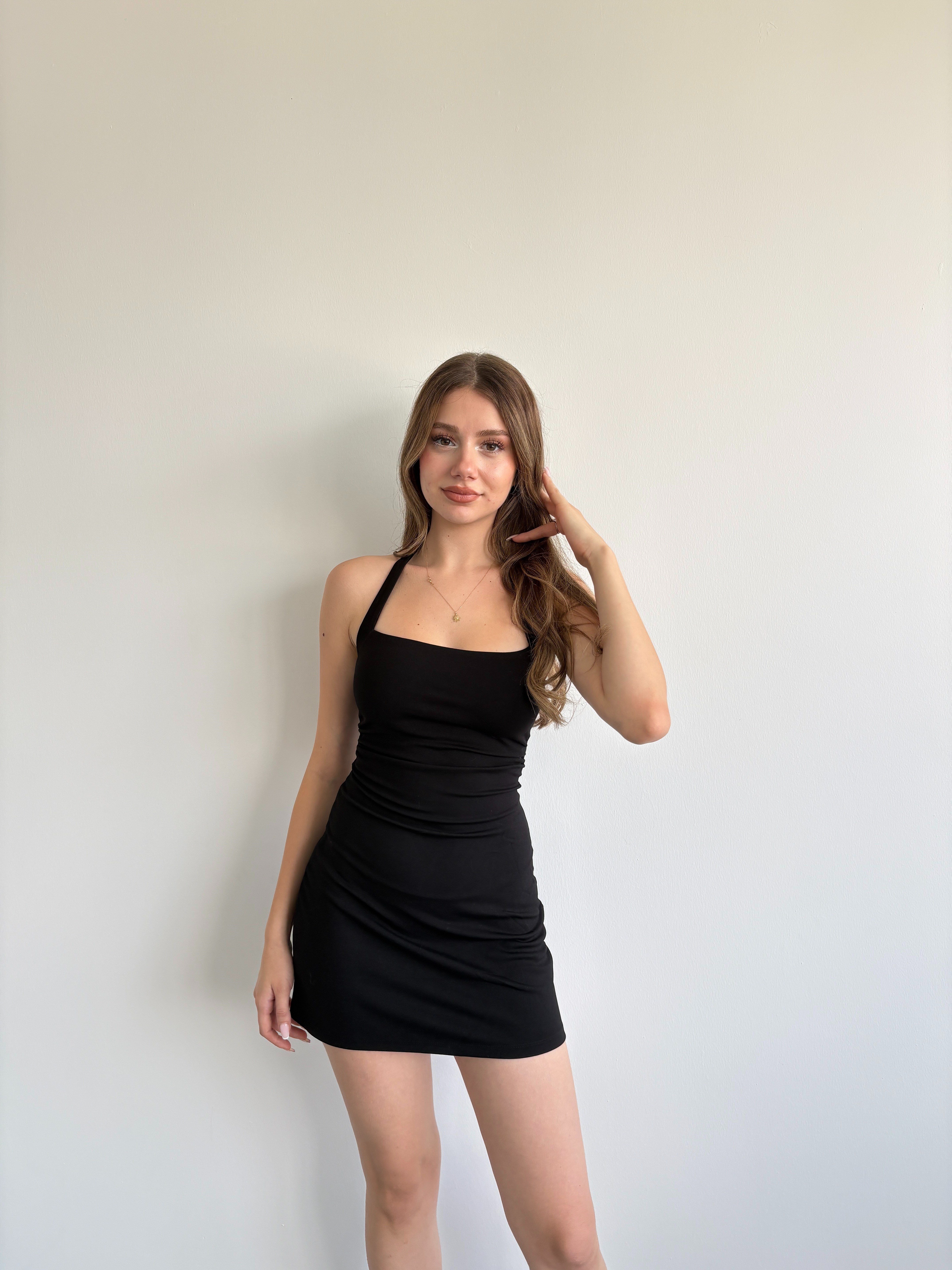 Halter Mini Elbise