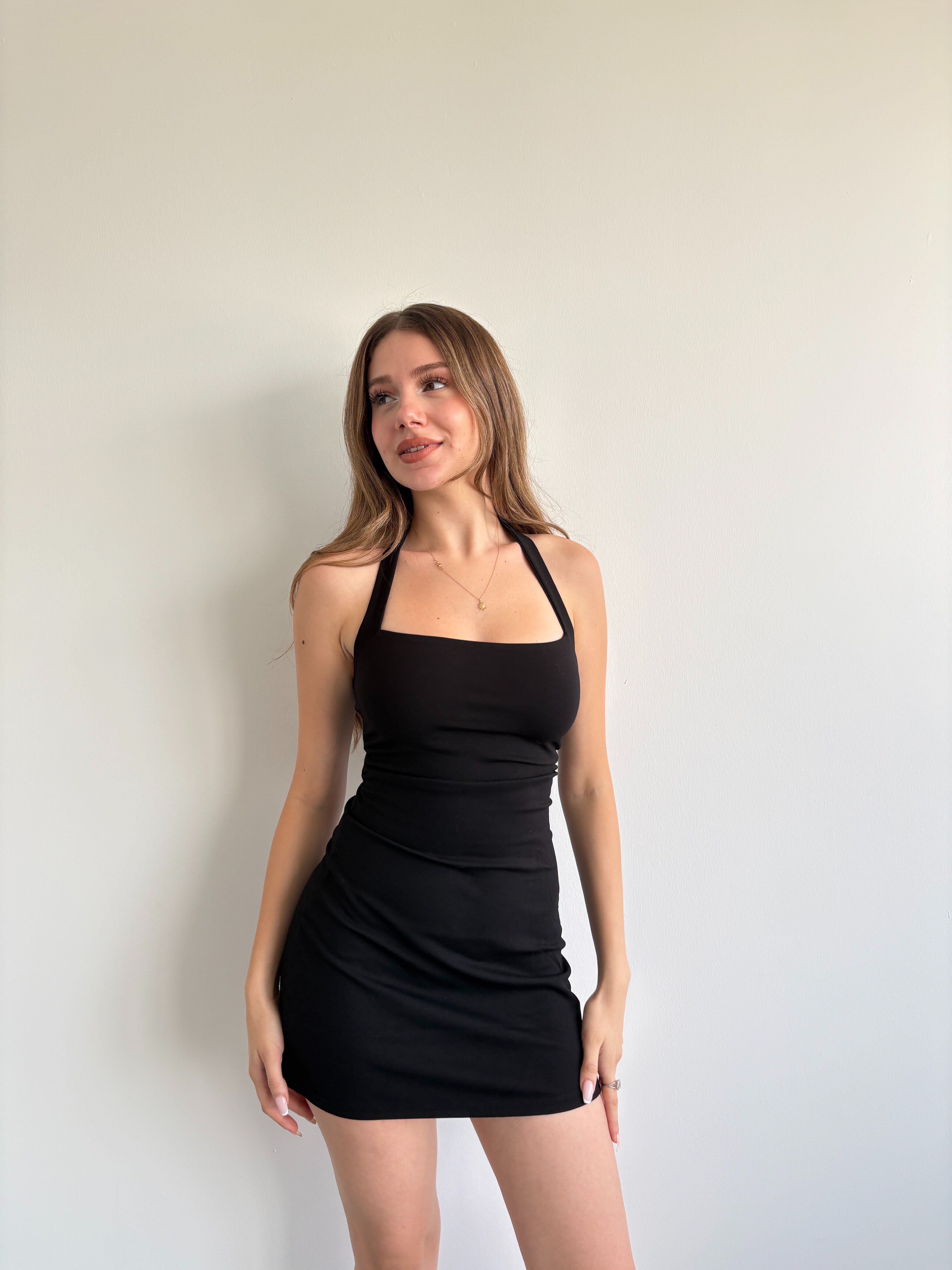 Halter Mini Elbise