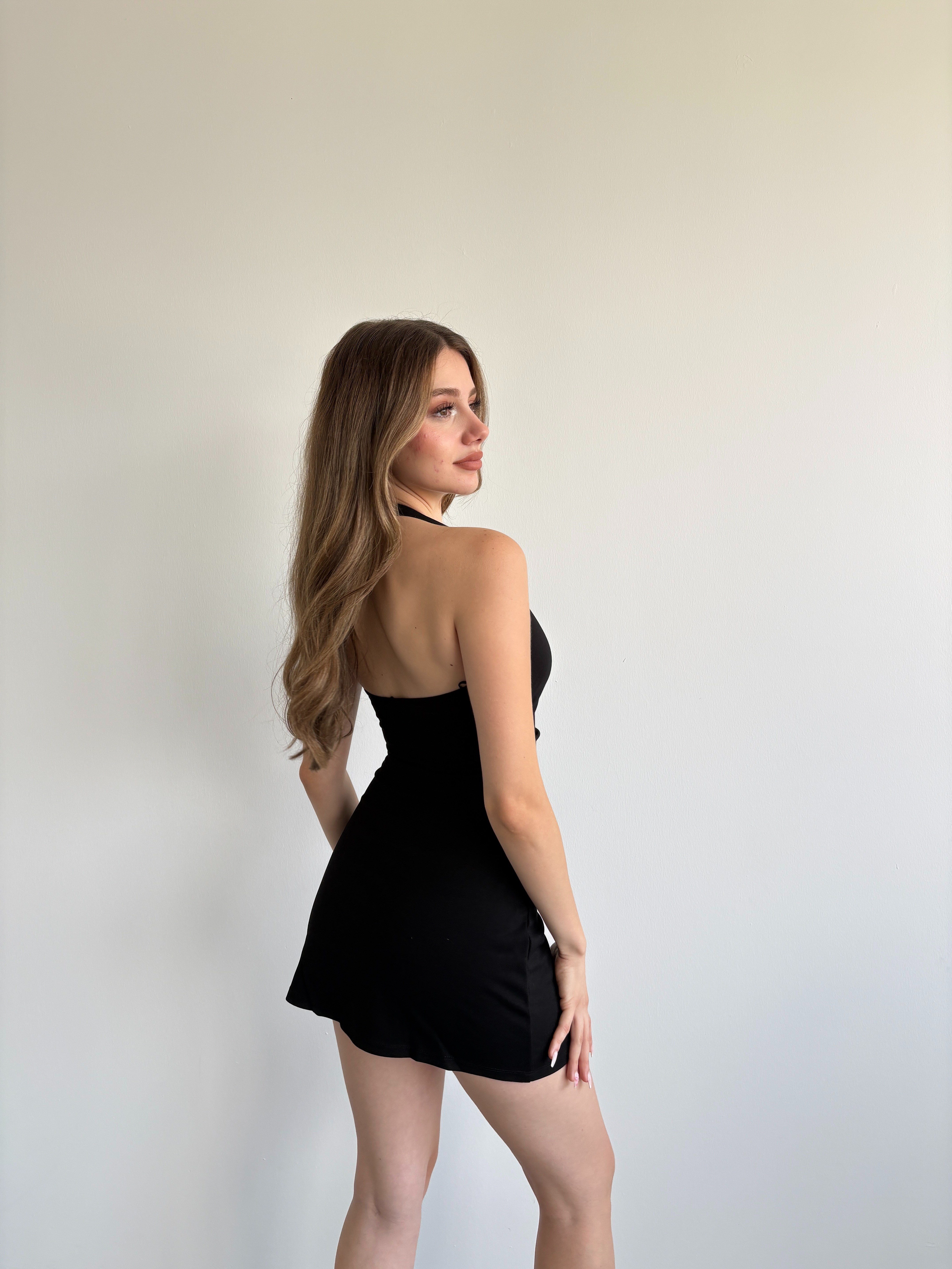 Halter Mini Elbise