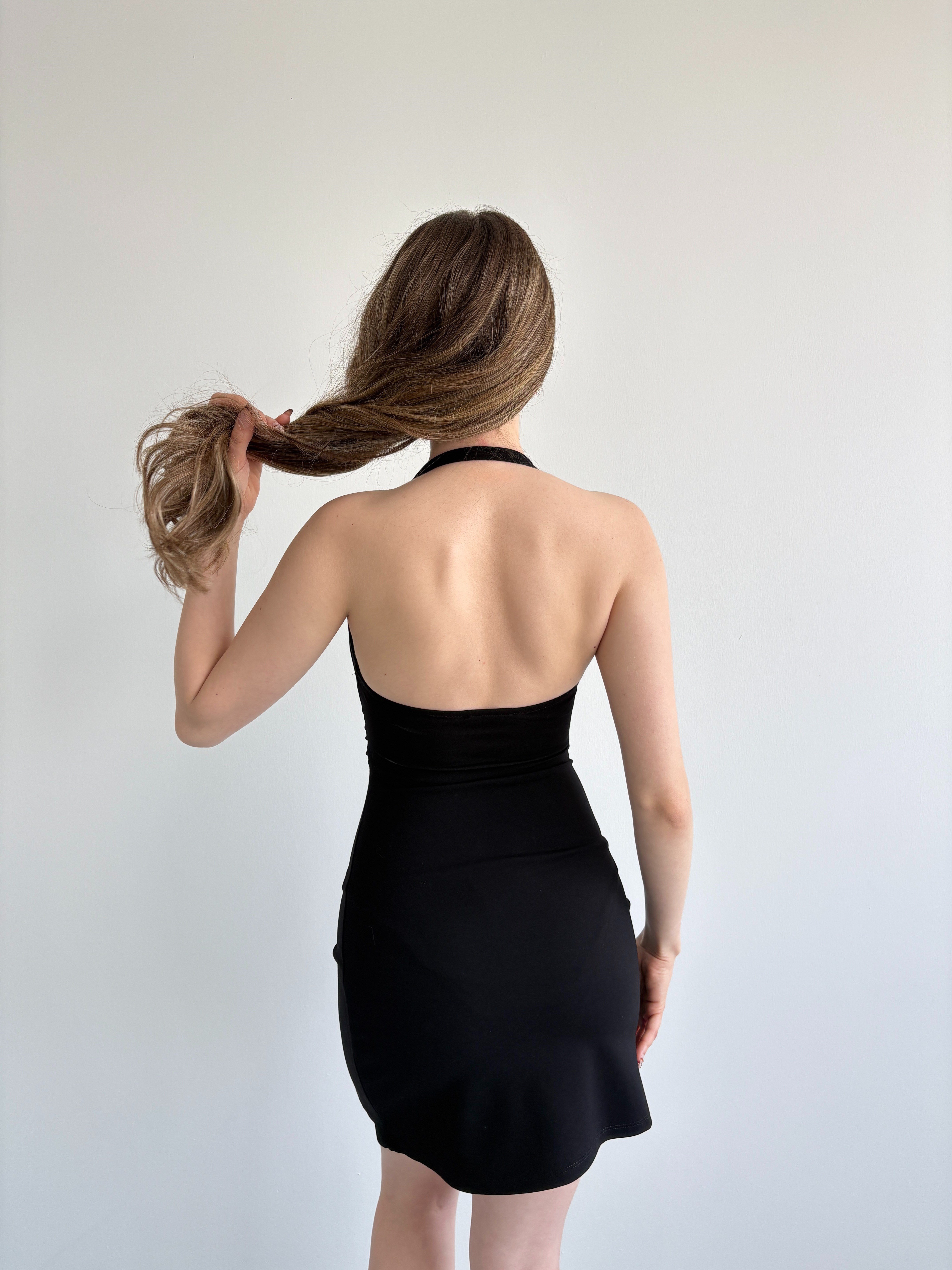 Halter Muadil Mini Elbise