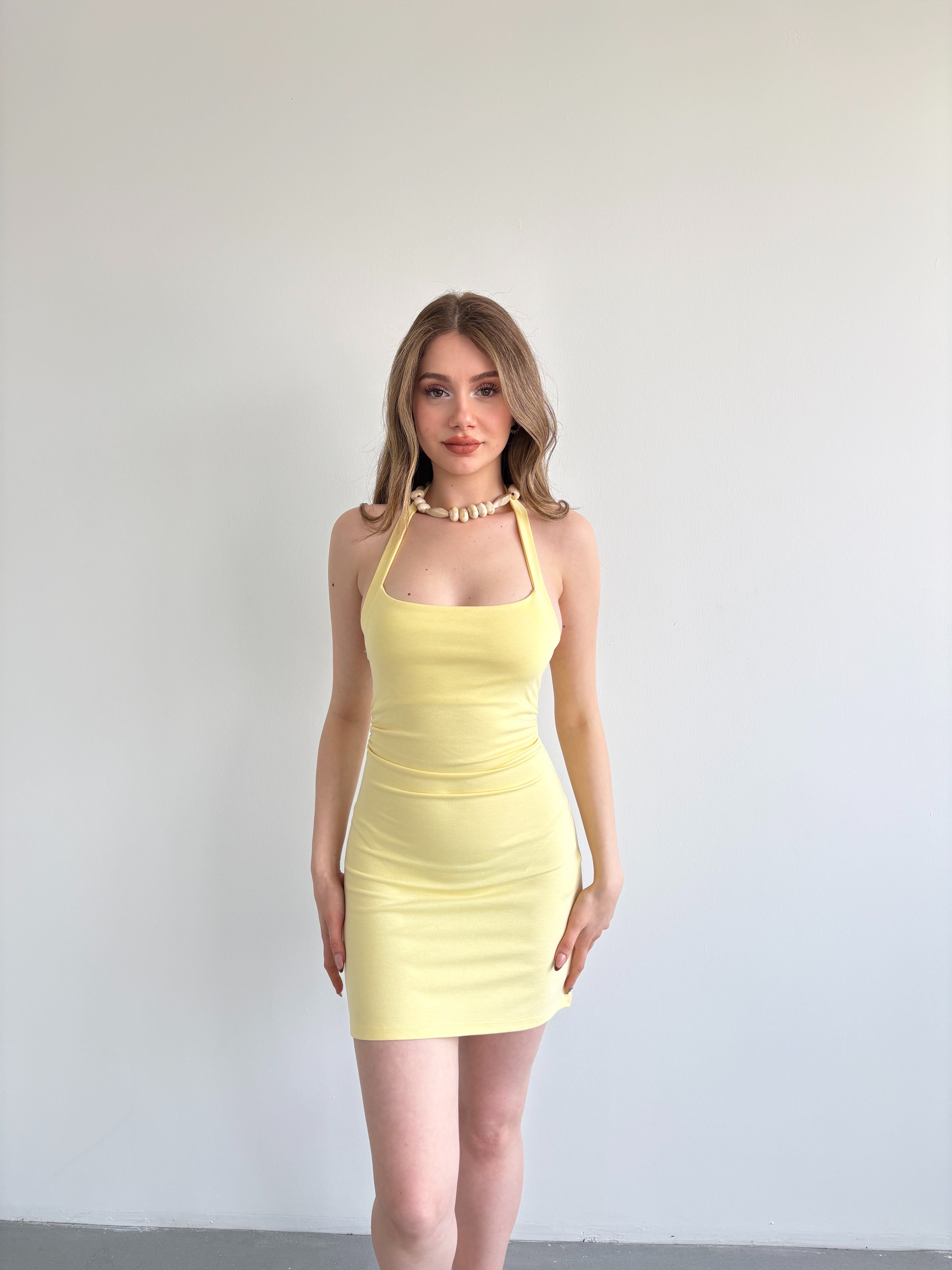 Halter Muadil Mini Elbise