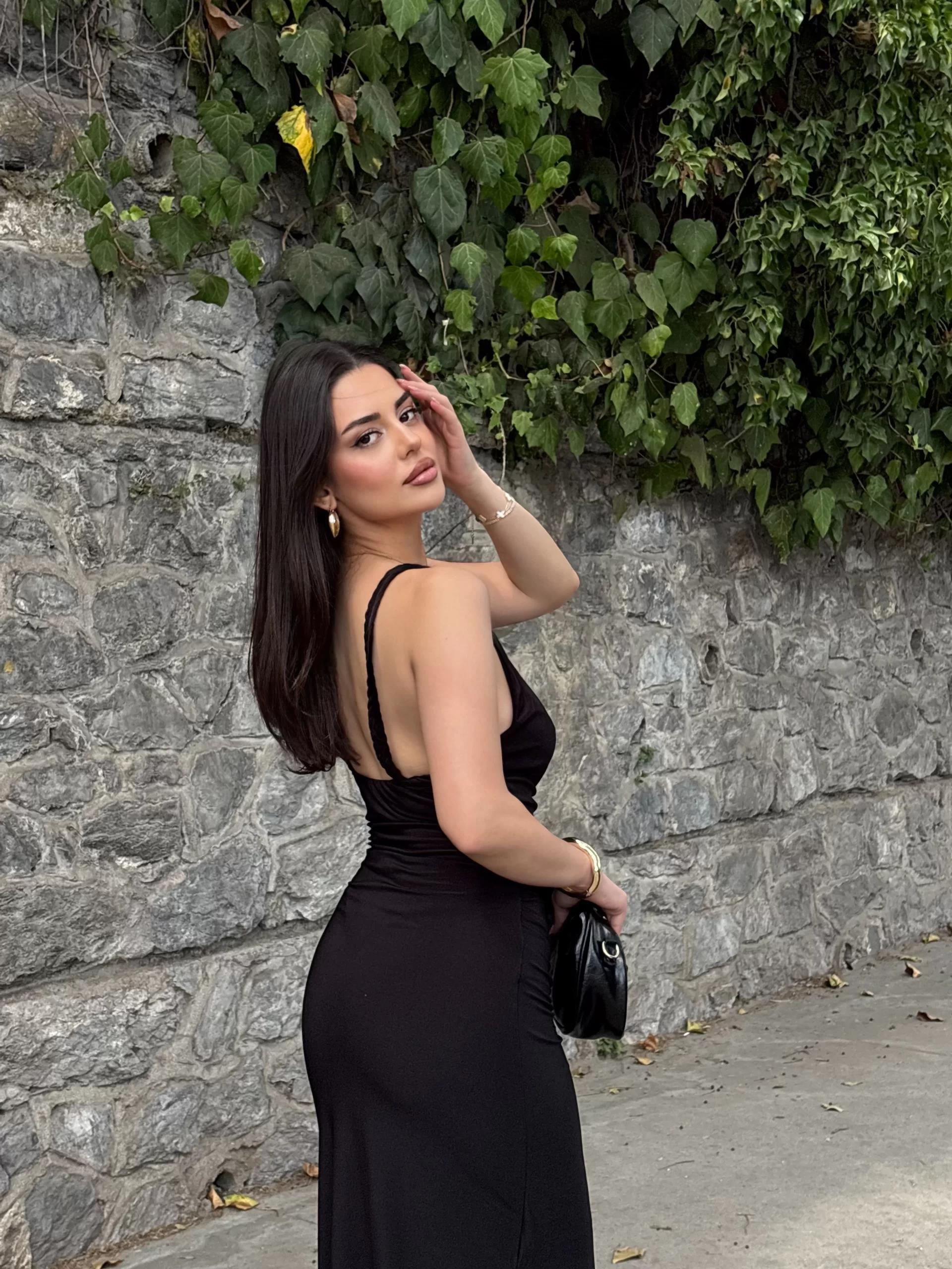 Halter Örgü Sandy Elbise