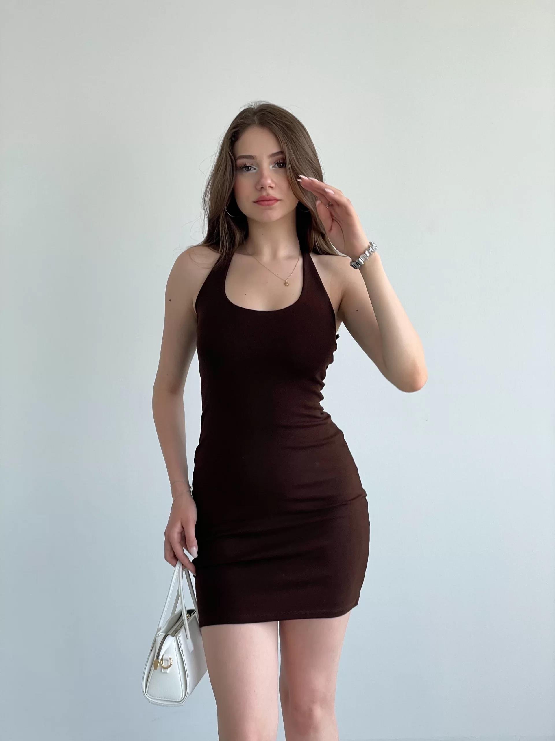 Halter Premium Mini Elbise