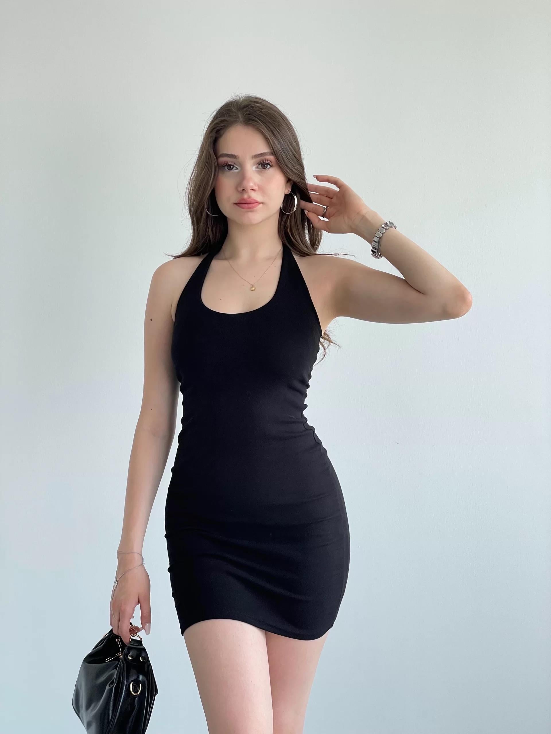 Halter Premium Mini Elbise