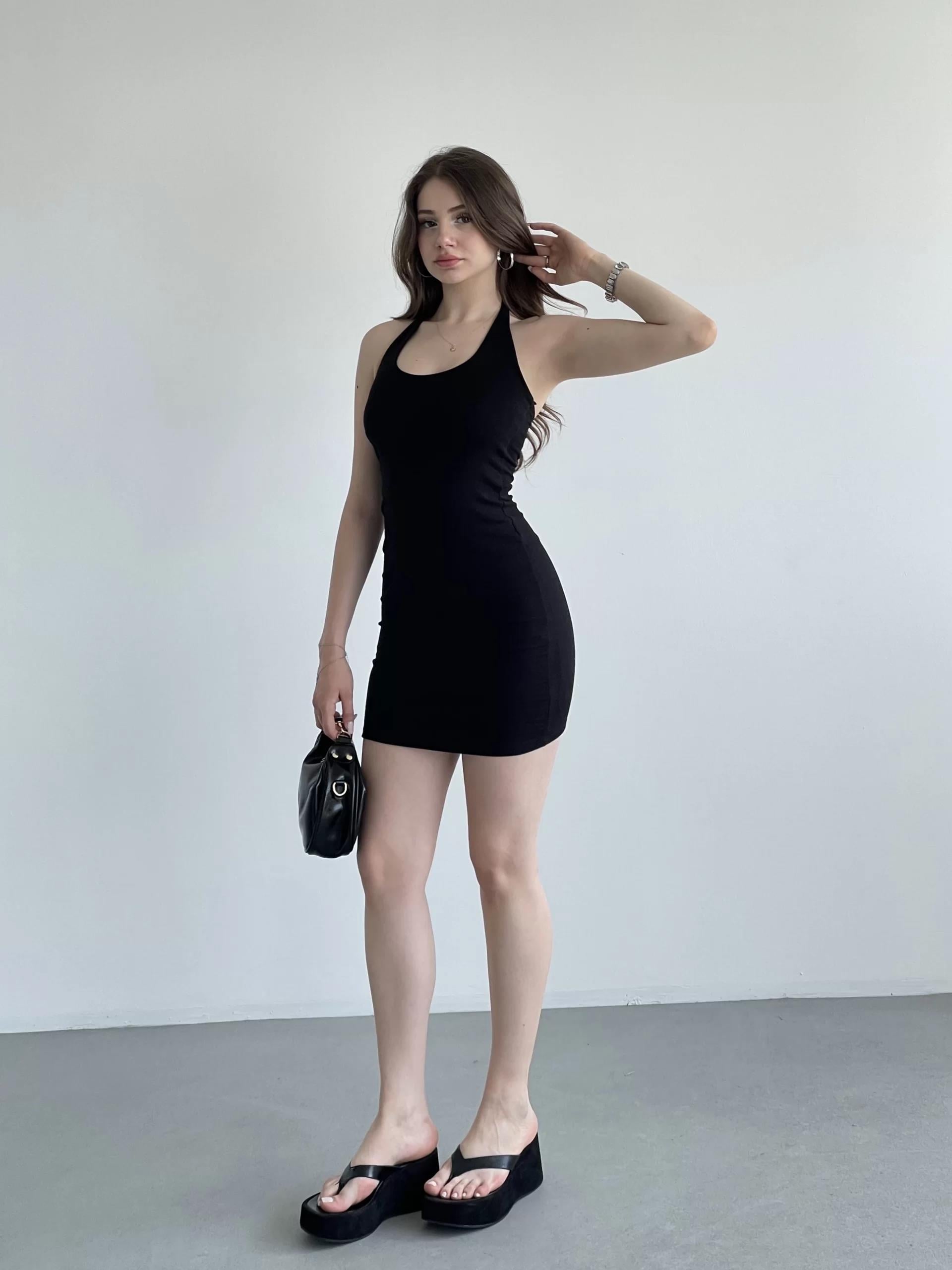 Halter Premium Mini Elbise