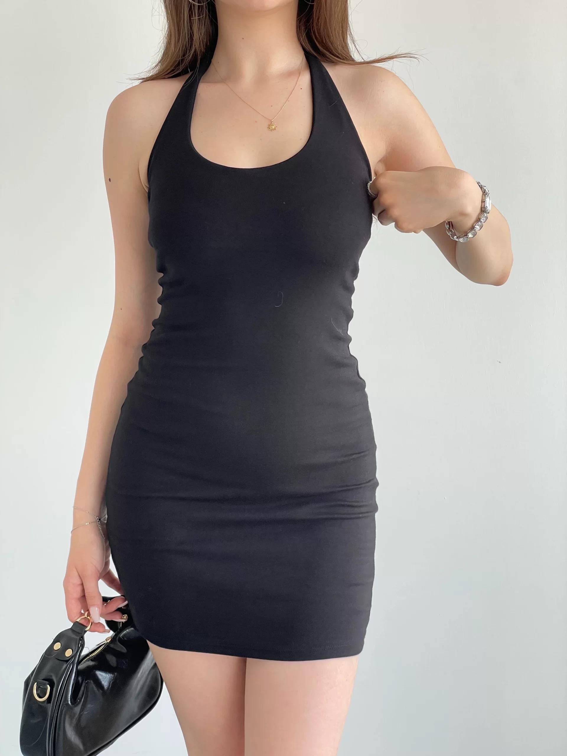 Halter Premium Mini Elbise