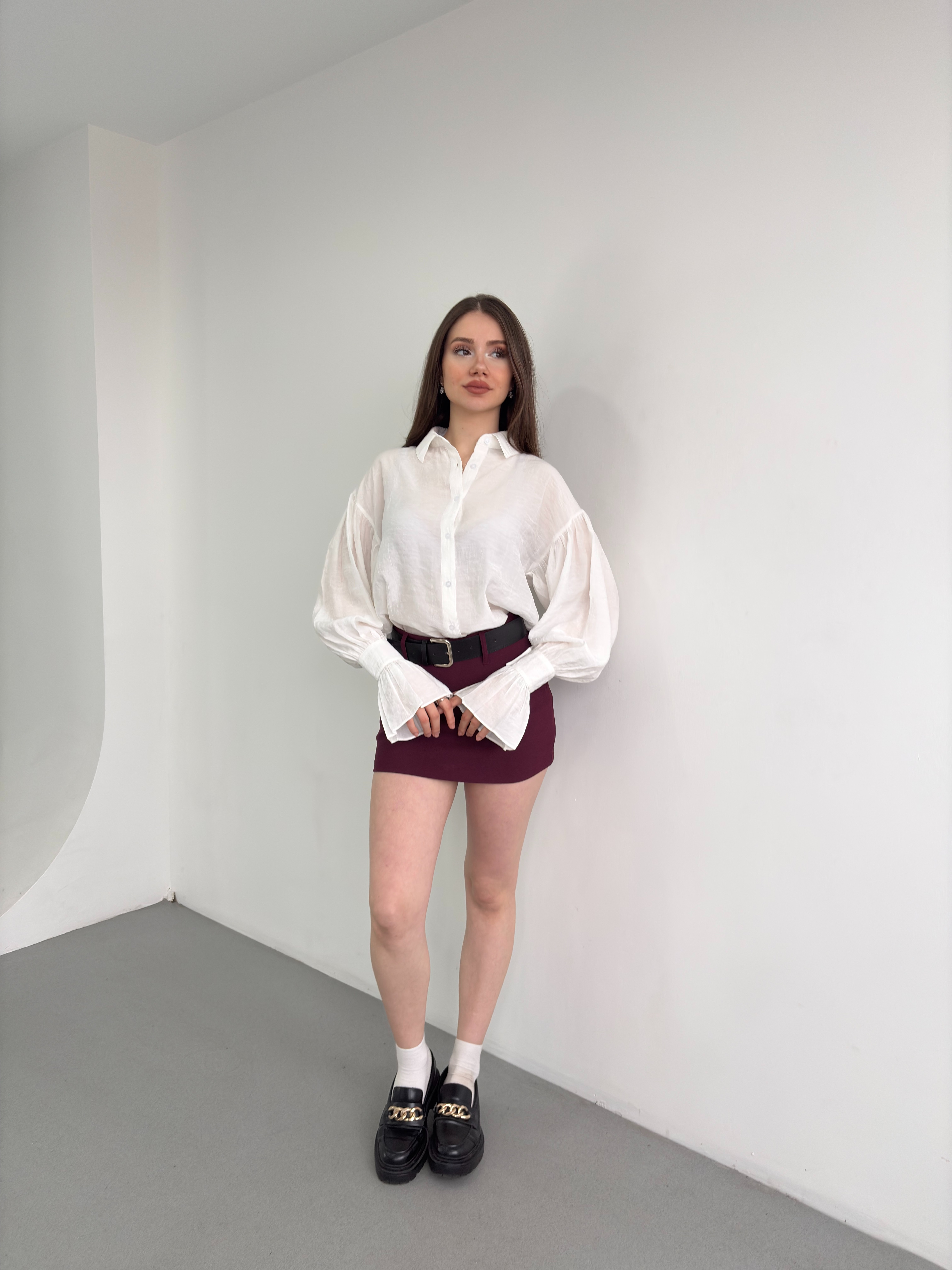 İspanyol Kol Bağlamalı Gömlek 