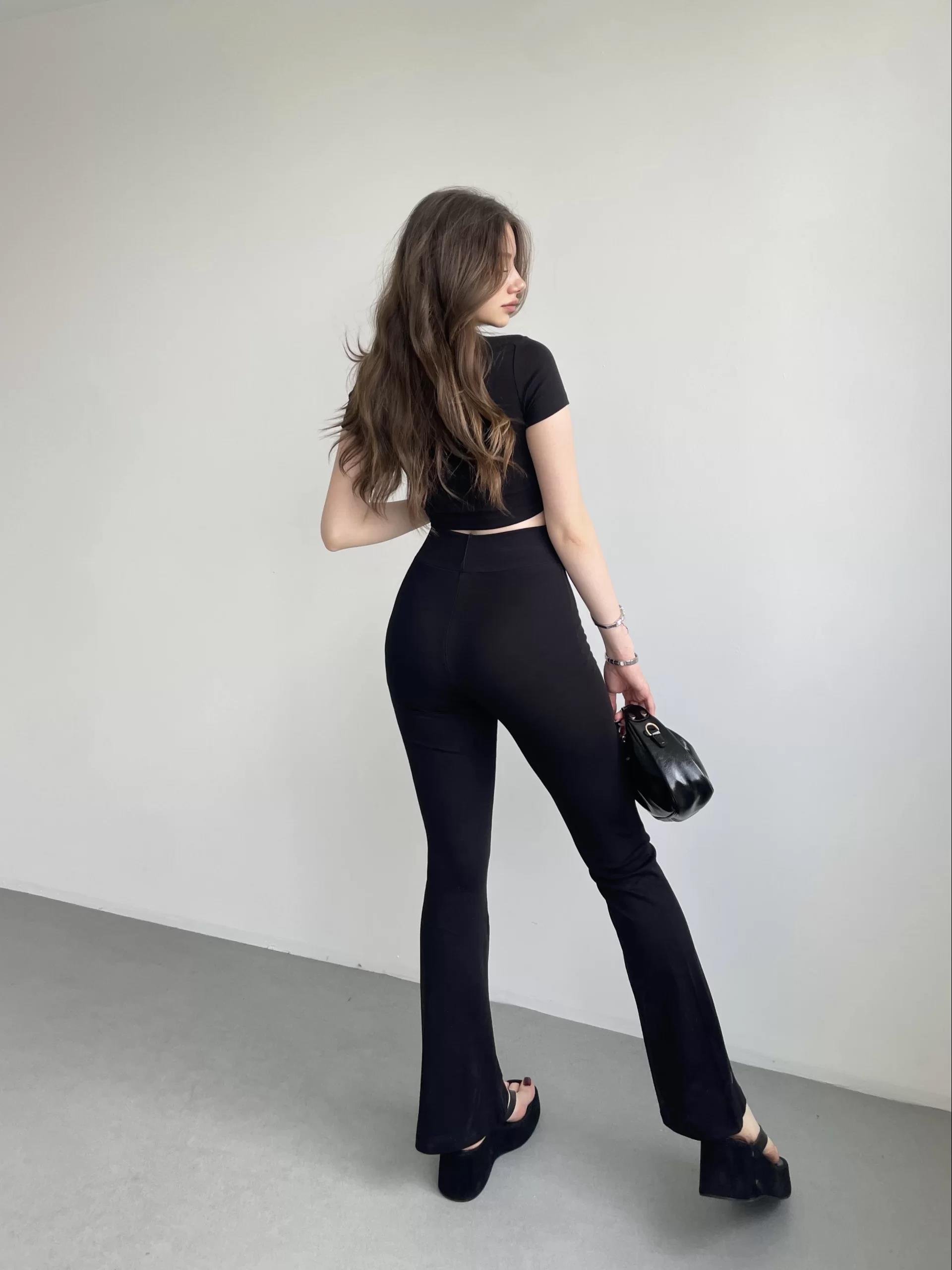İspanyol Premium Pantolon Crop Takım