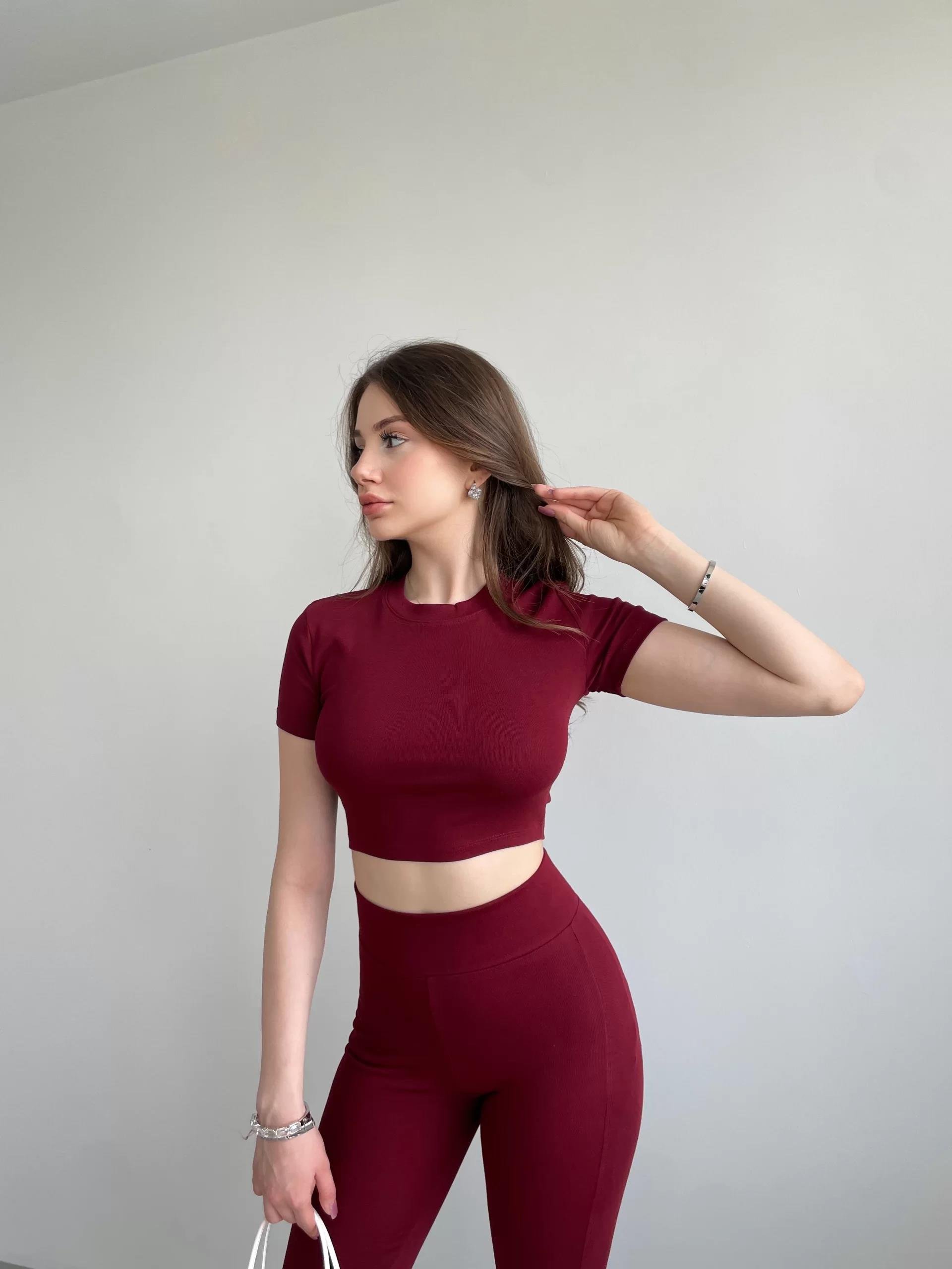 İspanyol Premium Pantolon Crop Takım