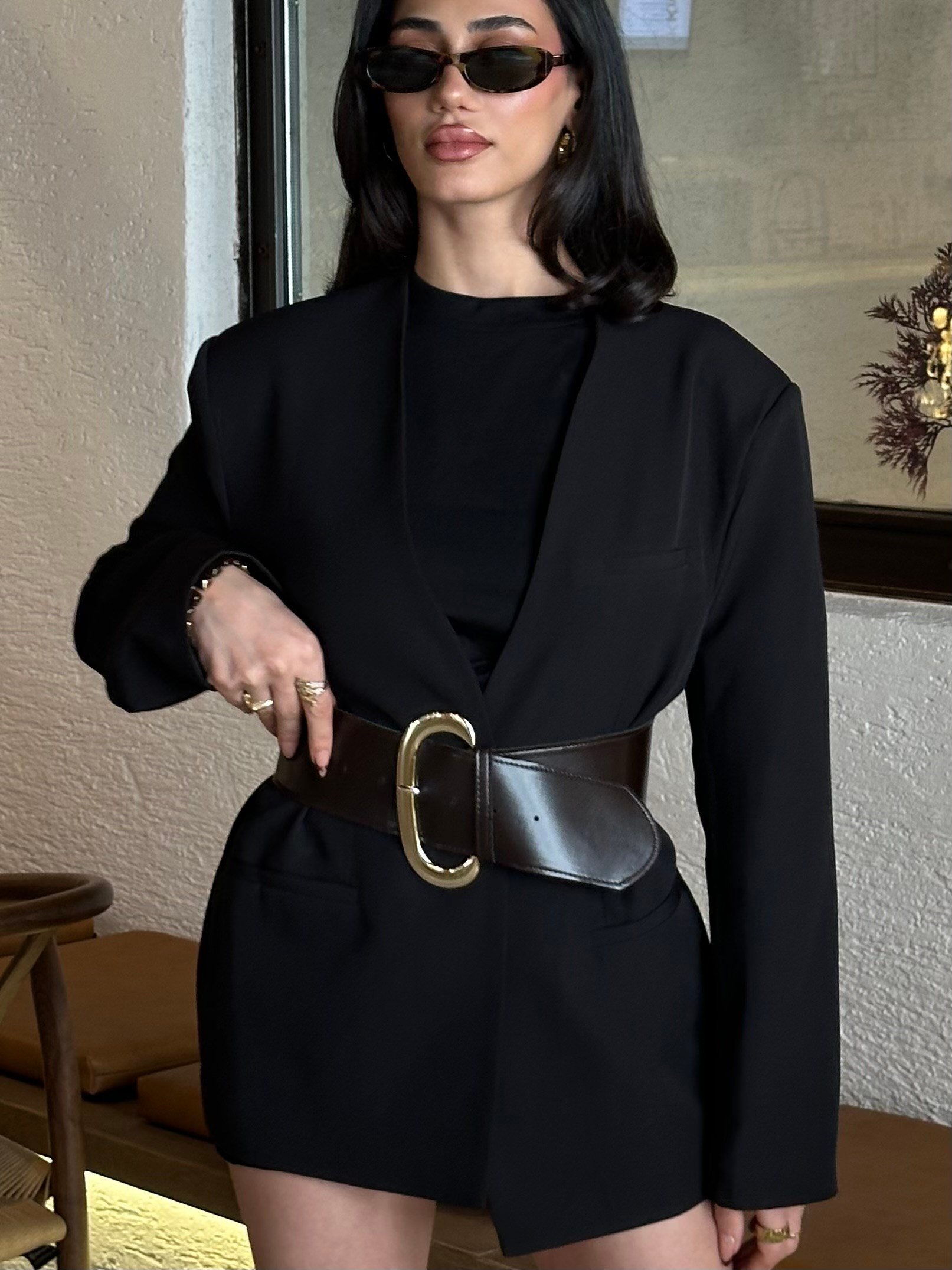 Kemerli Blazer Ceket