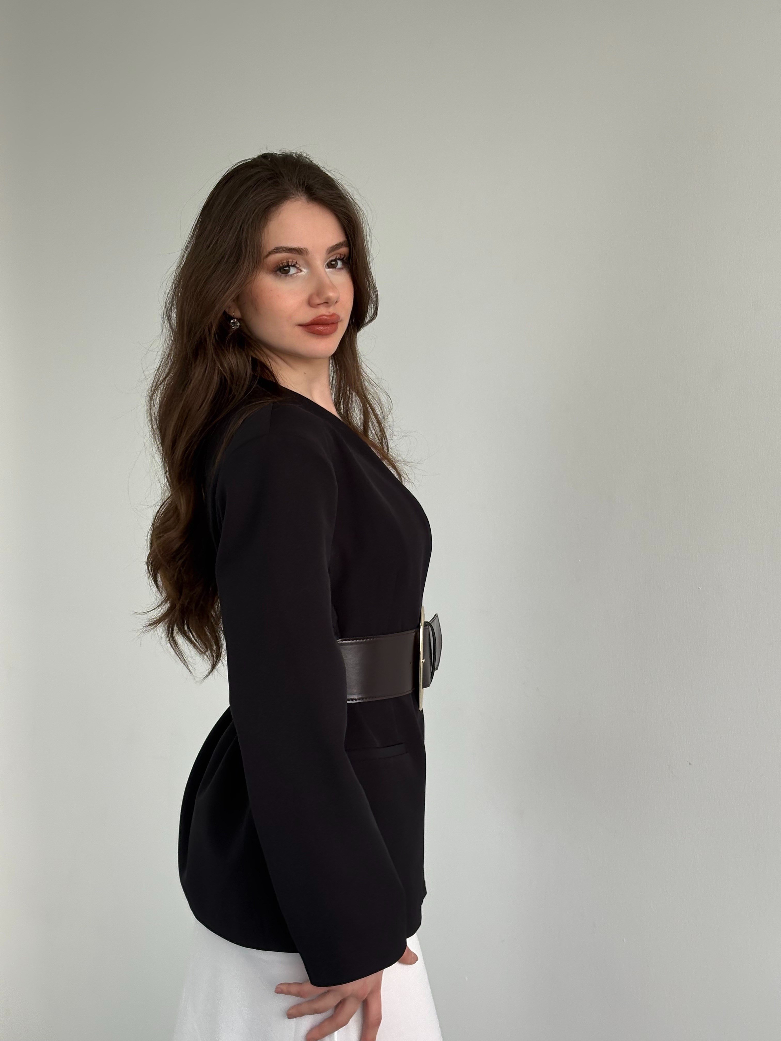 Kemerli Blazer Ceket