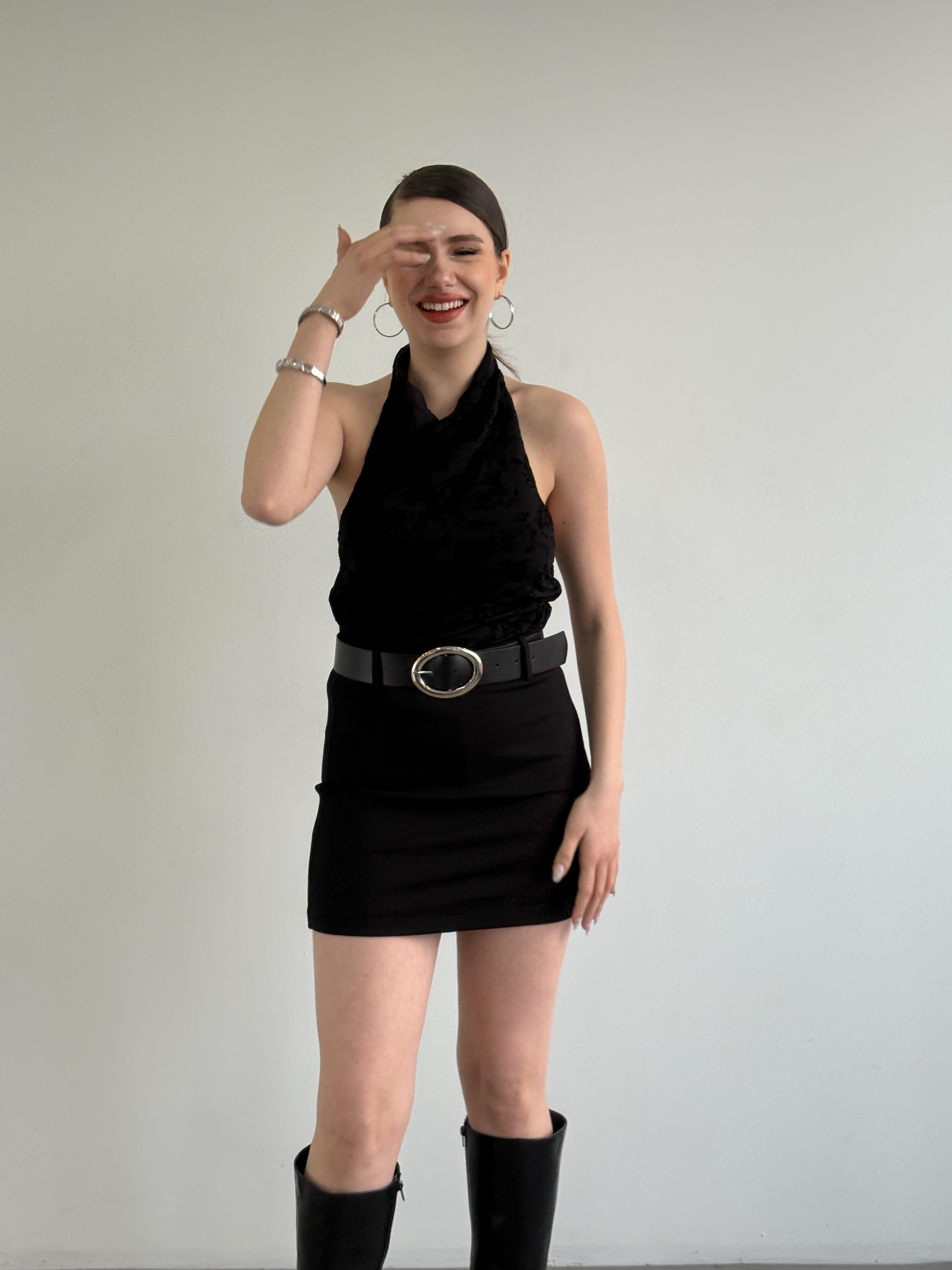 Kemerli İçi Şort Etek