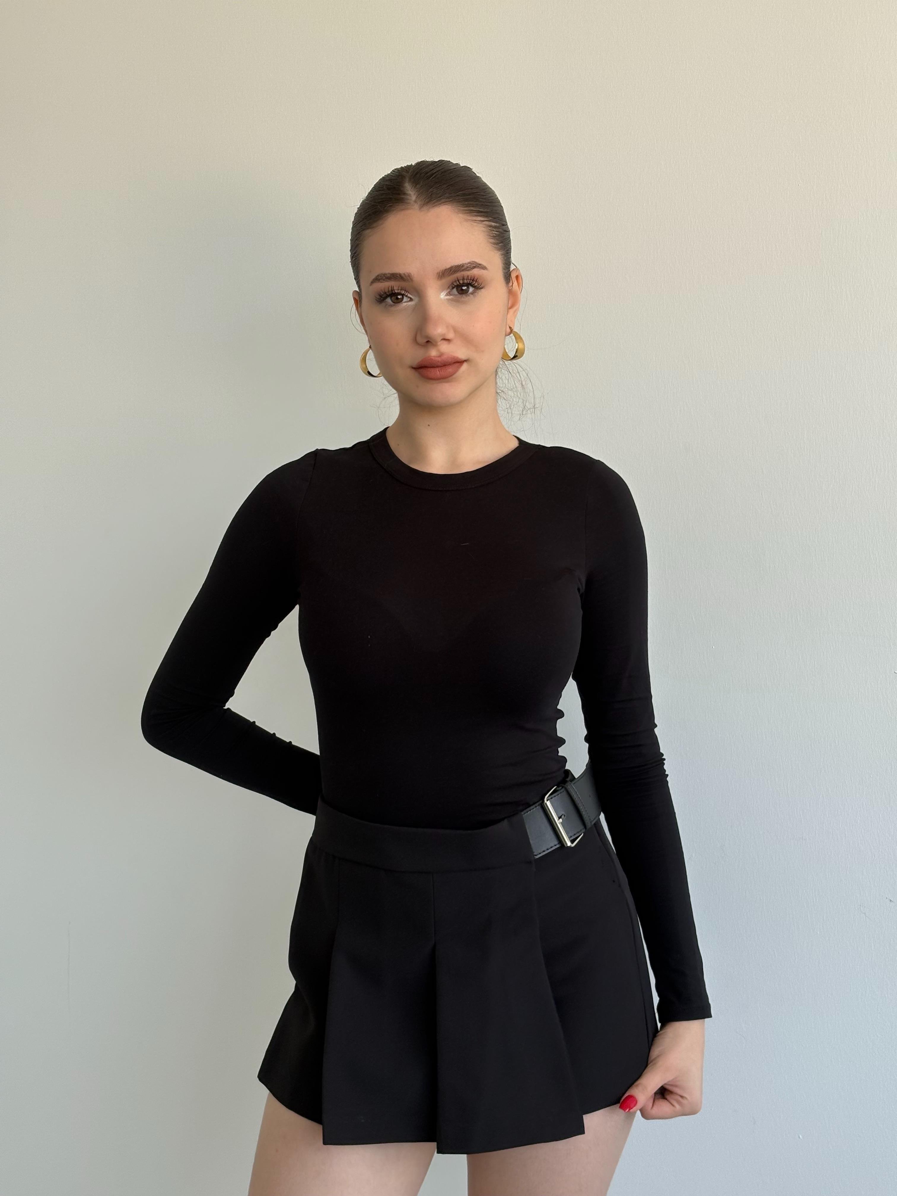 Kemerli Premium Şort Etek