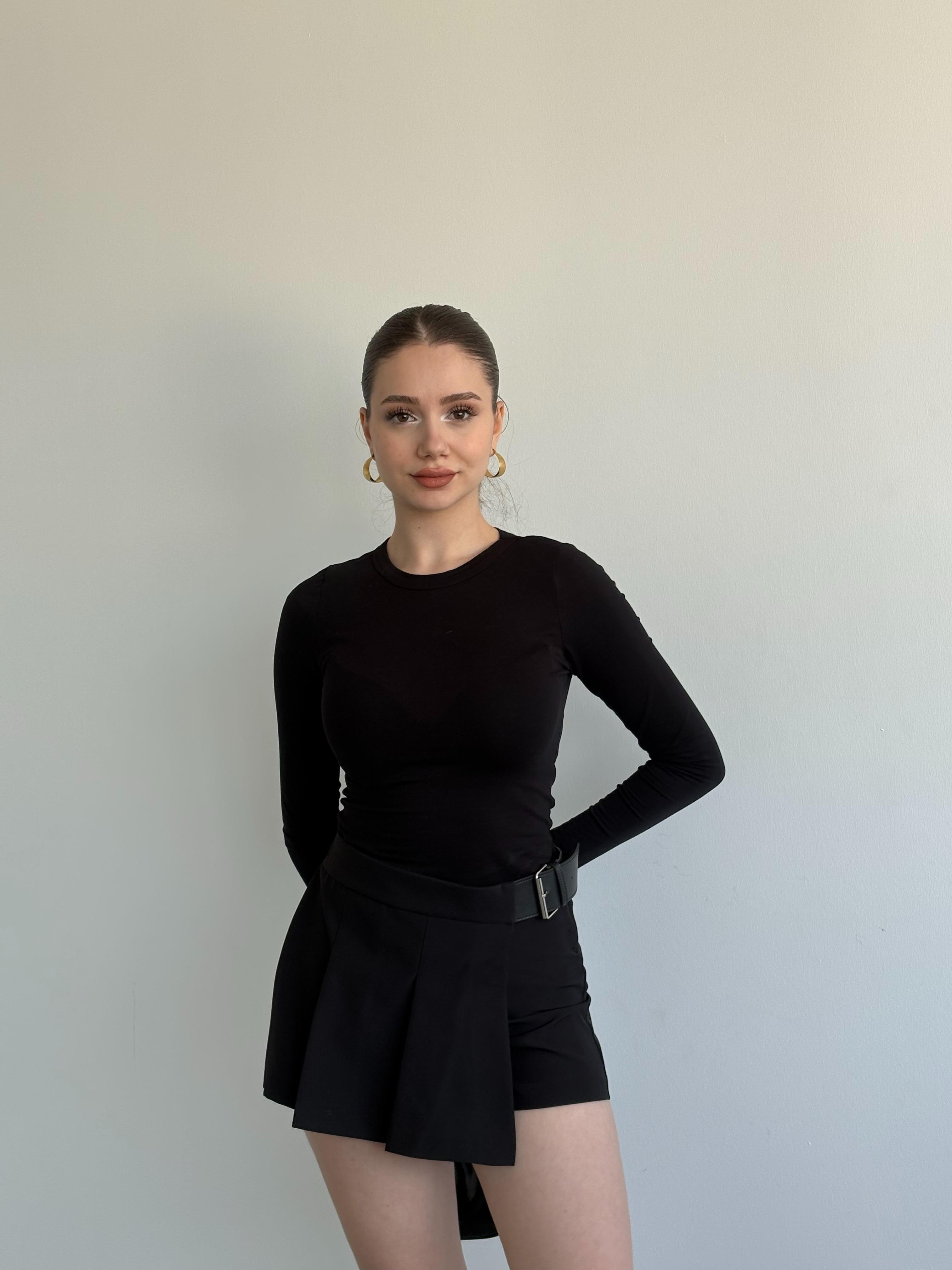 Kemerli Premium Şort Etek