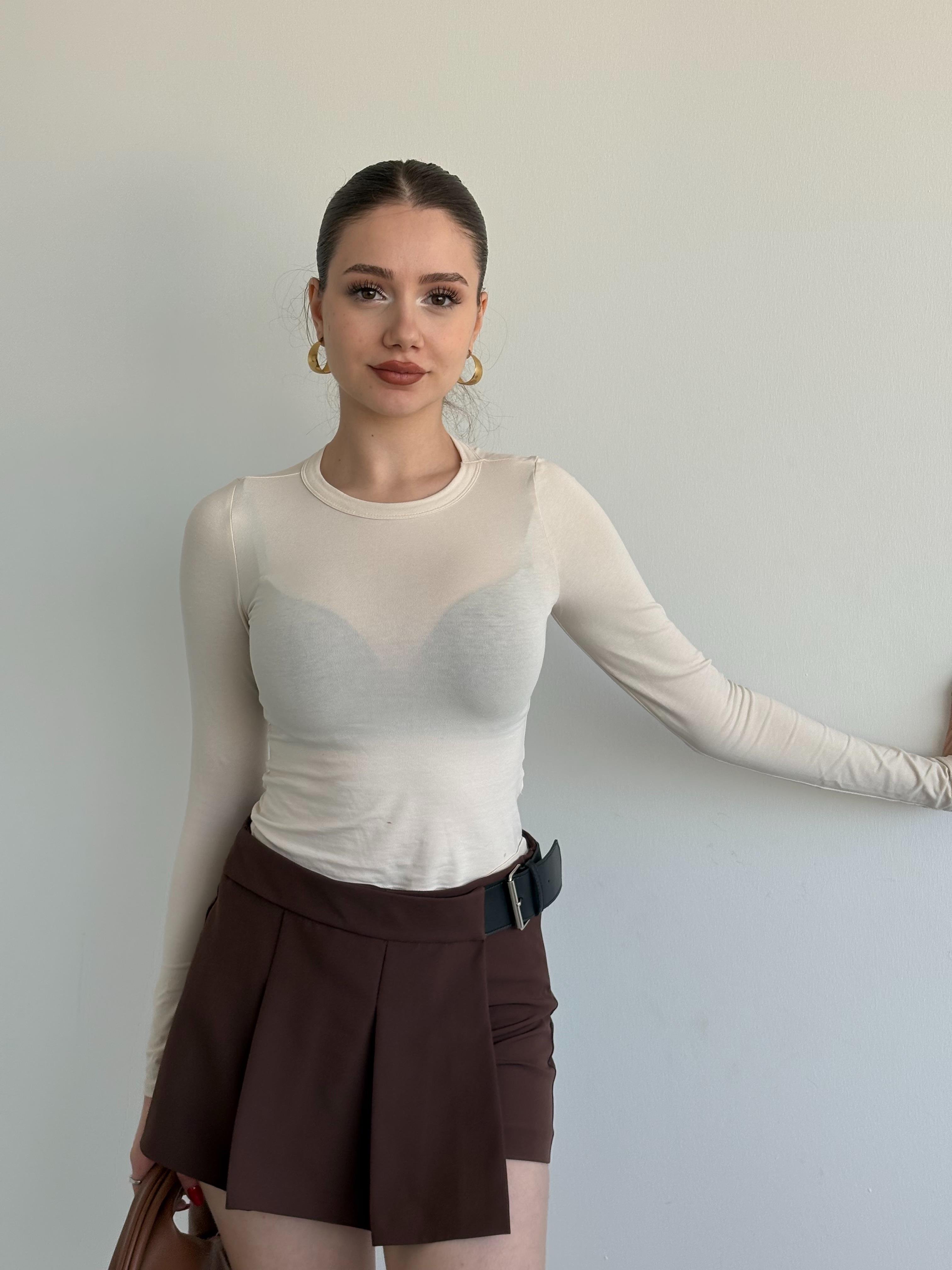 Kemerli Premium Şort Etek